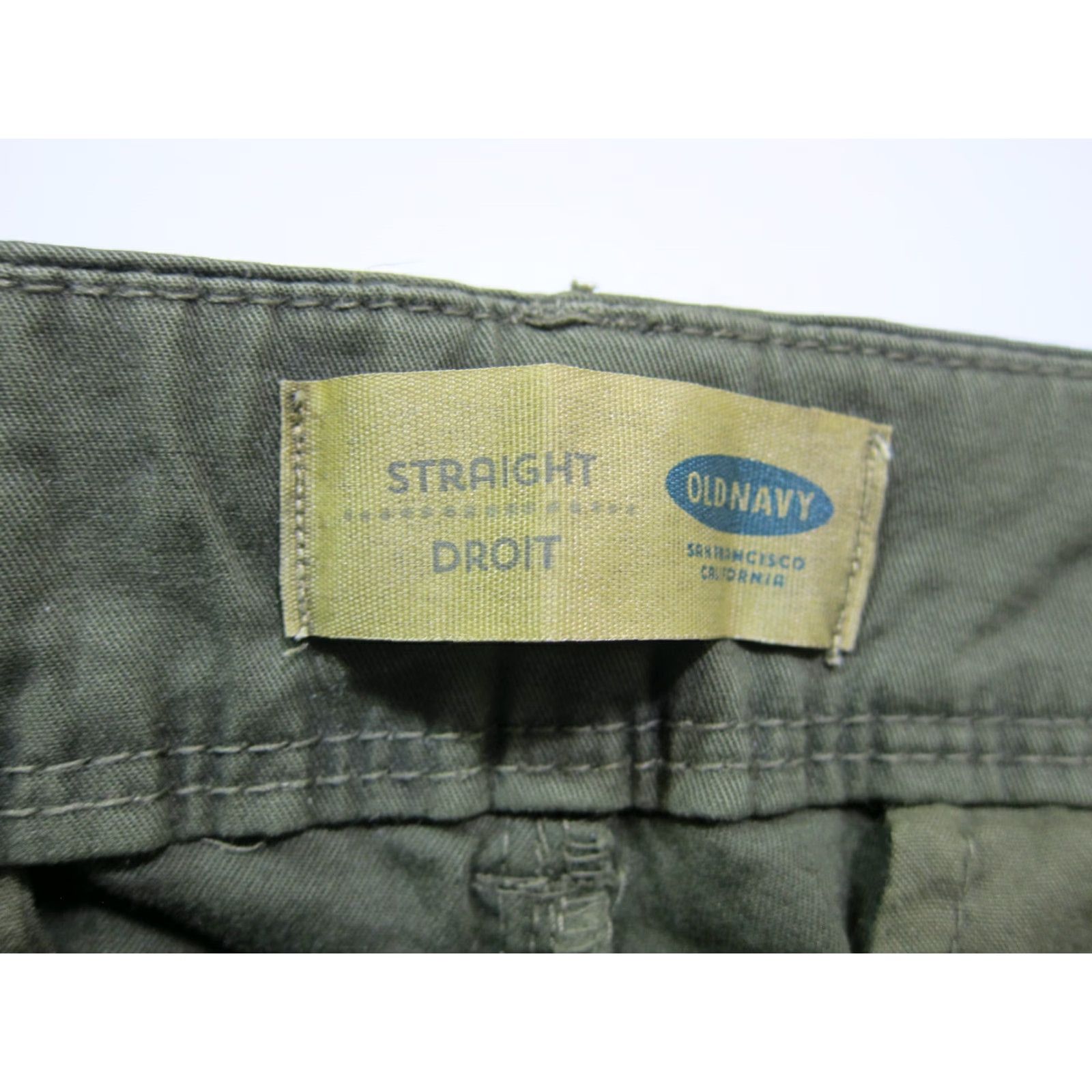 Old Navy Old Navy Cotton Stretch Army Green Straight Leg Casual Chino Pant Women Size 10 Size 32" / US 10 / IT 46 - 3 Thumbnail