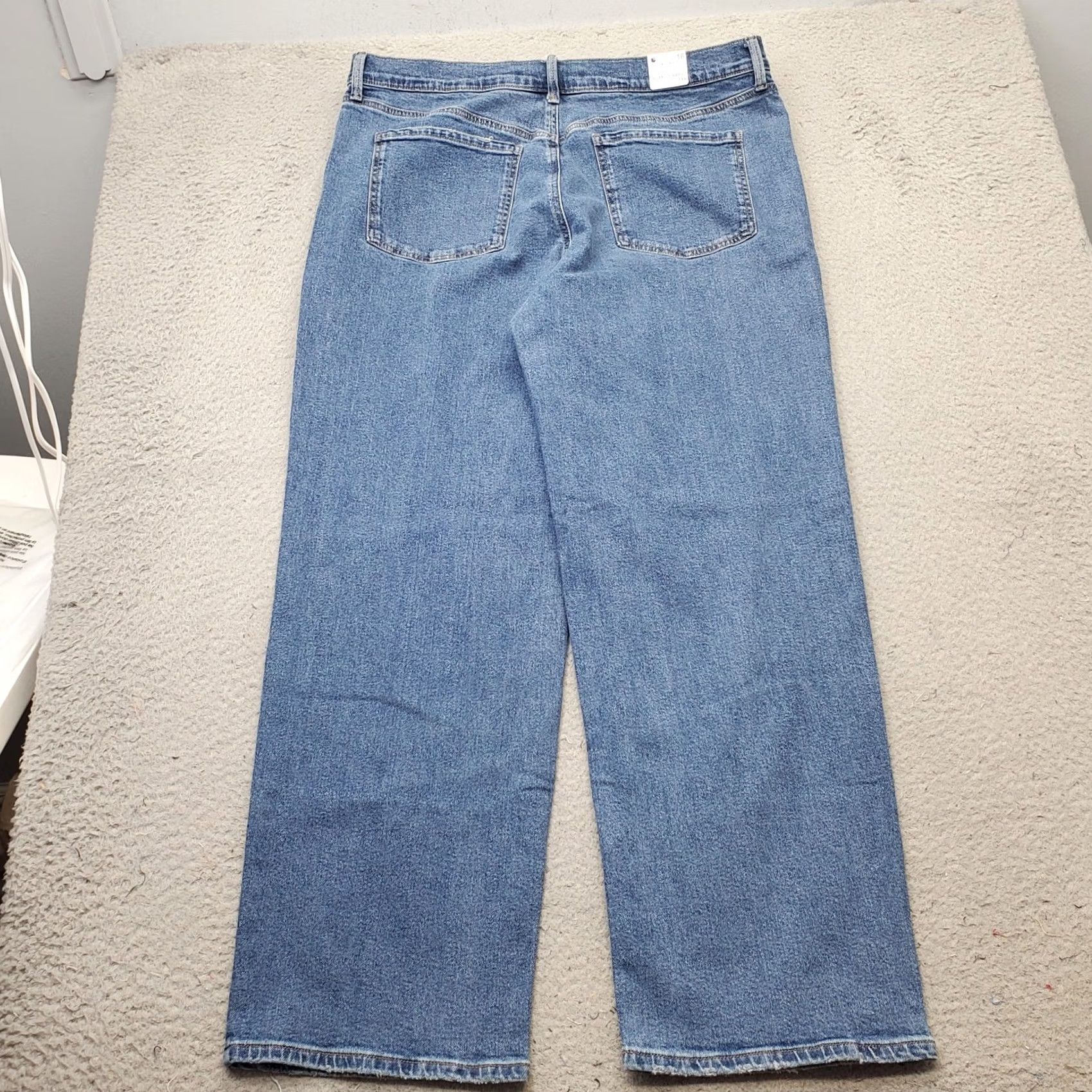 Gloria Vanderbilt Gloria Vanderbilt Jeans Womens 16 Blue Denim Stretch Relaxed Straight Leg Shirt? Size 38" / US 16 / IT 52 - 2 Thumbnail