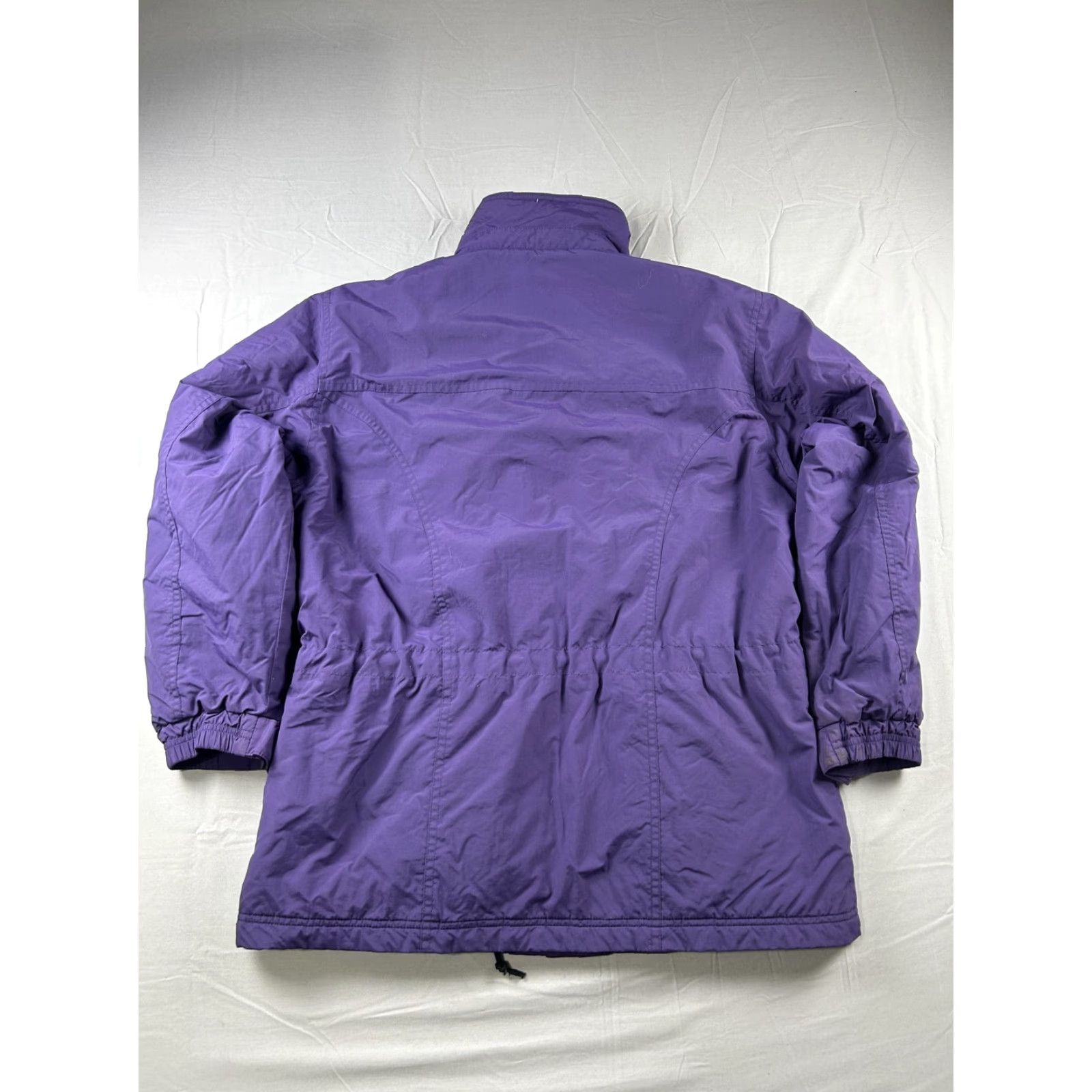 Vintage VINTAGE? LL Bean Jacket Womens Petite Medium Purple Fleece Lined Insulated Parka Zip Size M / US 6-8 / IT 42-44 - 2 Thumbnail