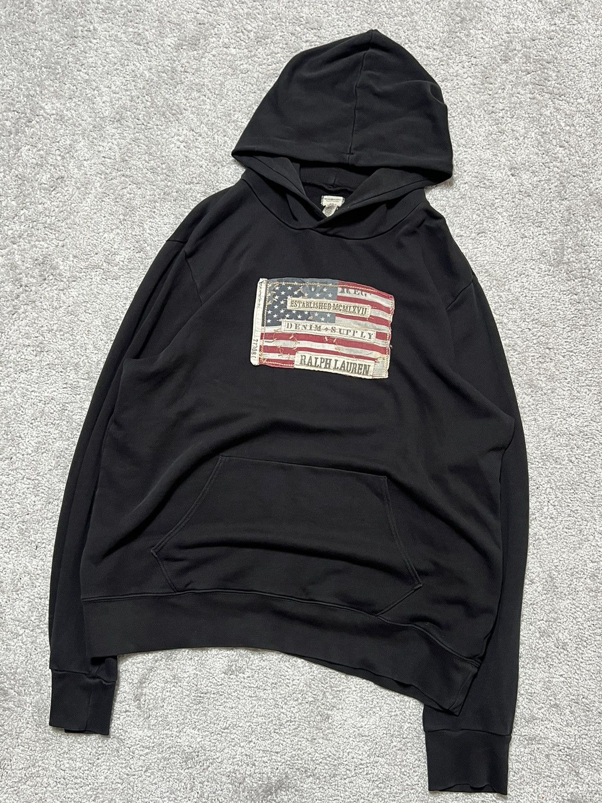 Denim & Supply Ralph Lauren Ralph Lauren Denim & Supply Flag Baggy Fit Hoodie Size US XXL / EU 58 / 5 - 3 Thumbnail