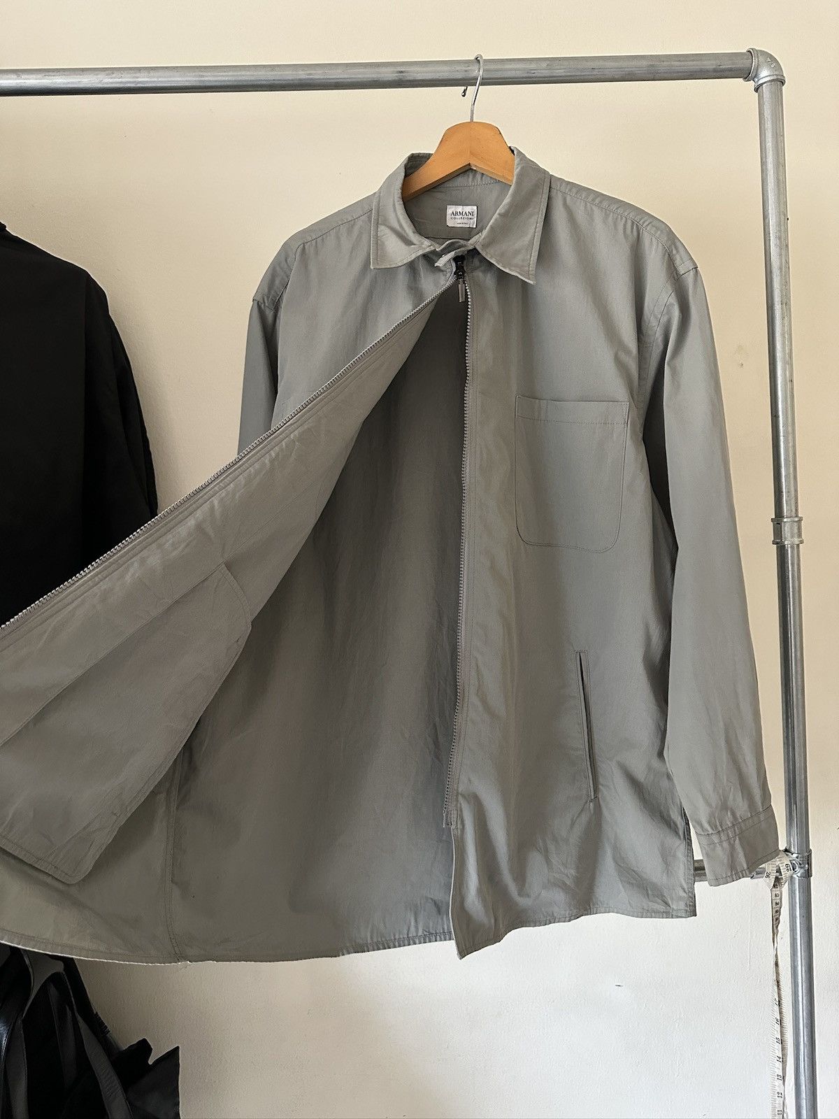 Armani Collezioni 1990s Armani Collezioni Nylon Blend Work Jacket Size US L / EU 52-54 / 3 - 6 Thumbnail
