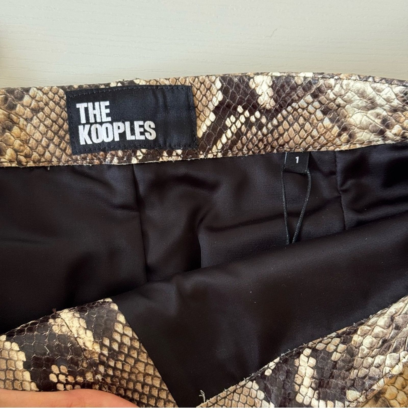 The Kooples New! The Kooples Python Mini Skirt, Size 1 (US S) Size 26" / US 2 / IT 38 - 9 Thumbnail