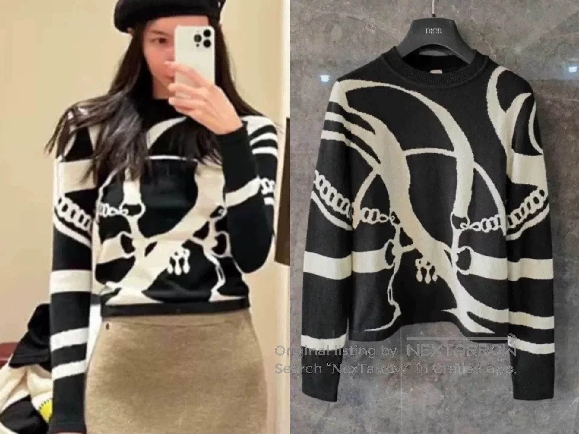 Hermes Hermès Women's Black Cashmere Sweater. Size US M / EU 48-50 / 2 - 1 Thumbnail