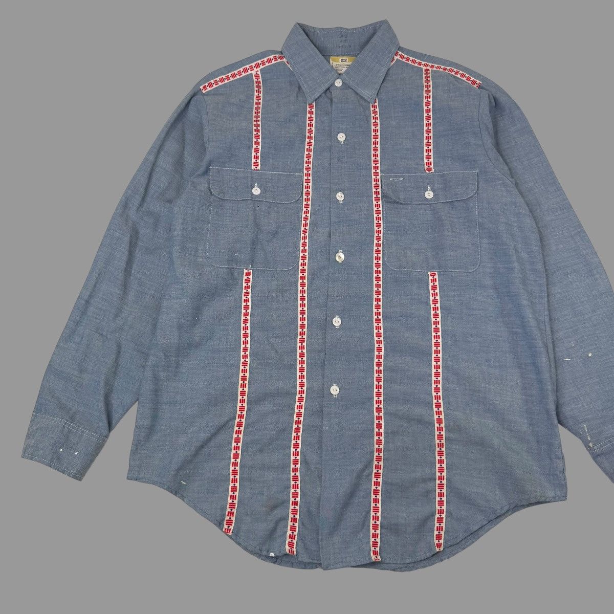 Vintage Vintage 1960s chambray shirt Size US M / EU 48-50 / 2 - 2 Thumbnail