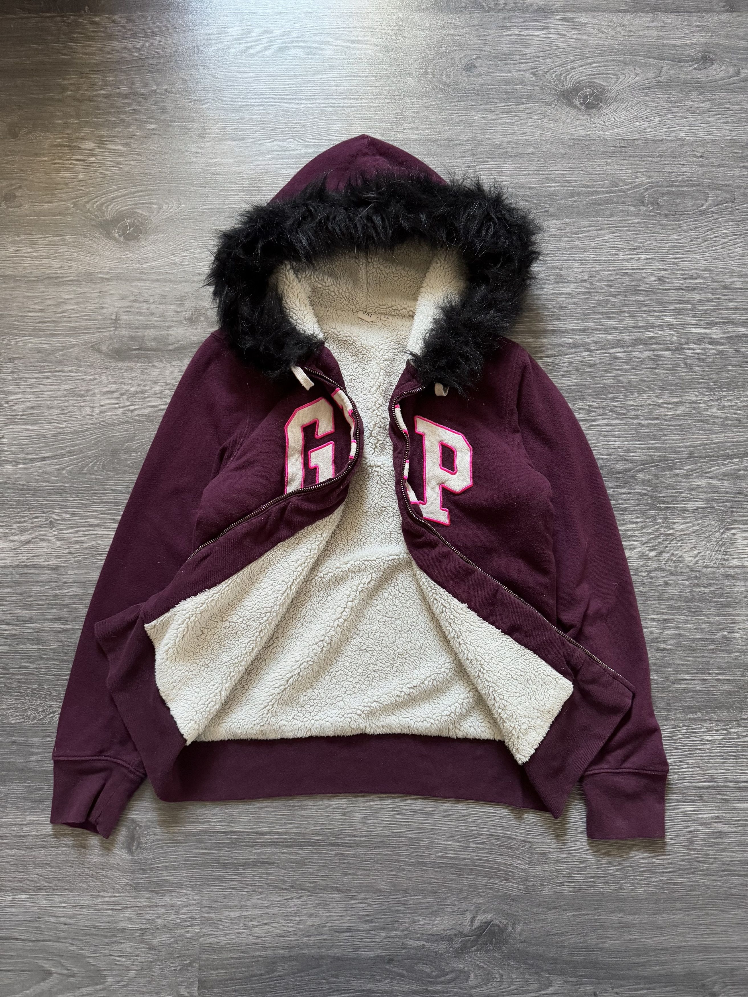 Gap GAP Zip Fur Hoodie Sherpa ifsixwasnine lgb style Size M / US 6-8 / IT 42-44 - 3 Thumbnail