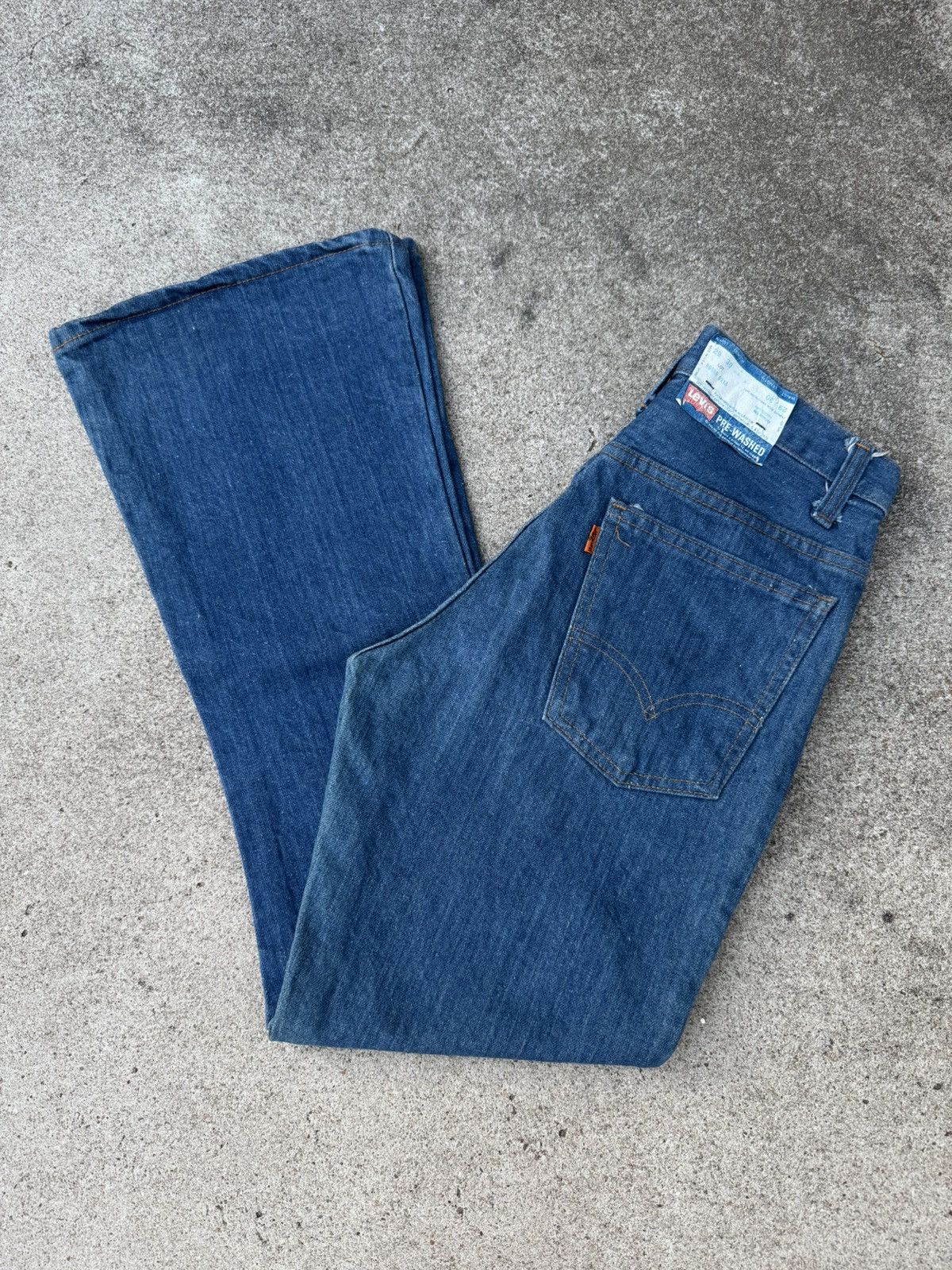 Levi's × Vintage Vtg 70’s Levi’s 646 Orange Tab Bellbottom Flare Jeans 28x28 Size US 28 / EU 44 - 1 Thumbnail