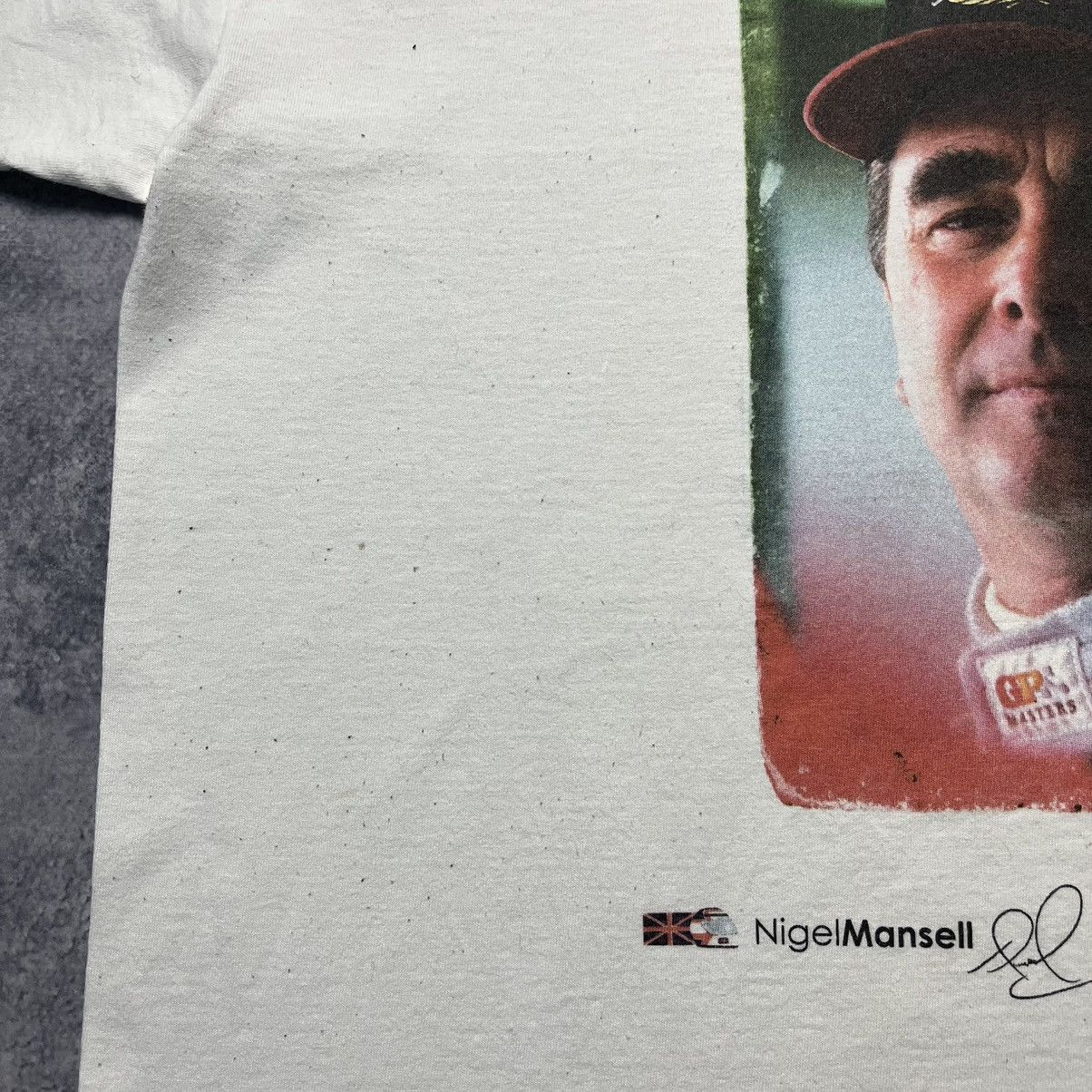 Formula 1 × Vintage Vintage Nigel Mansell Formula F1 Racing Driver Tee GP Master Size US L / EU 52-54 / 3 - 8 Thumbnail