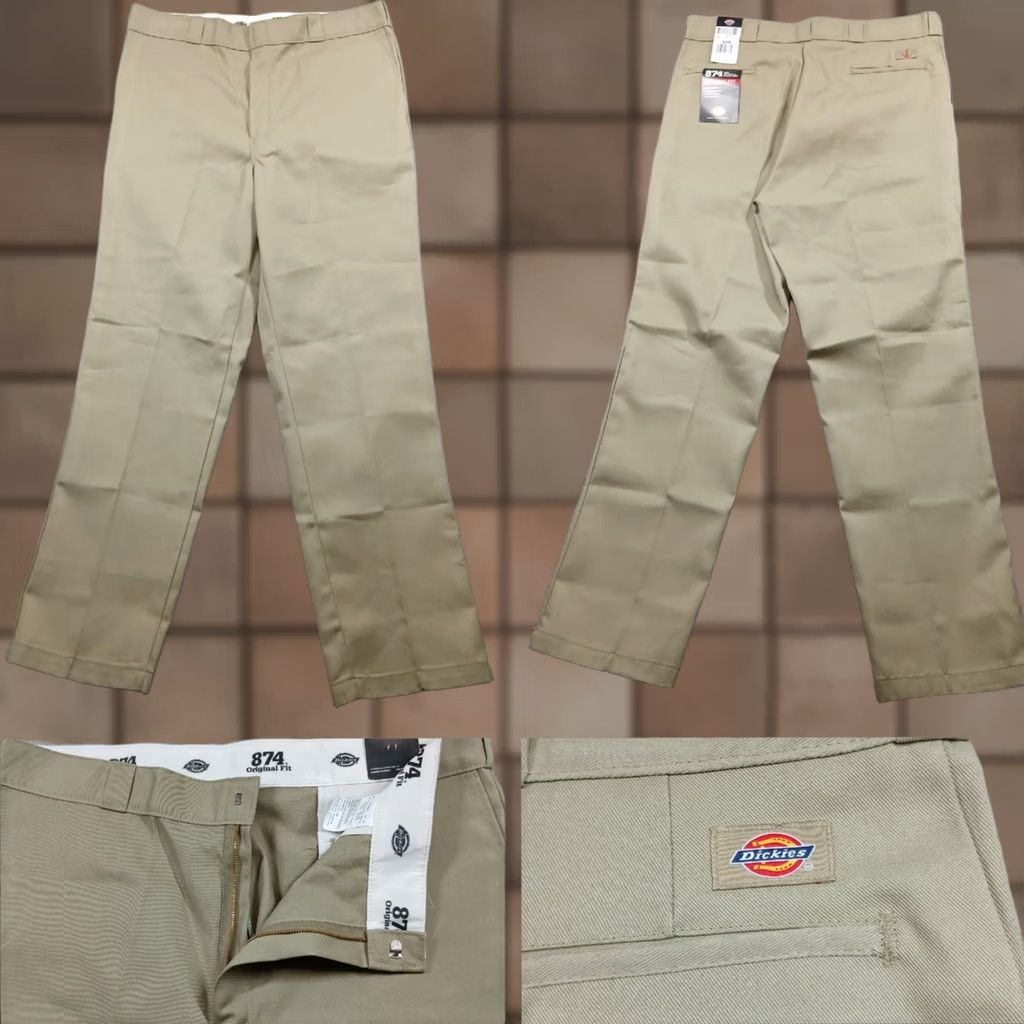 Dickies * Dickies 874 Original Fit Work Pants Mens - Khaki Tan Workwear - New NWT - Construction Size US 40 / EU 56 - 1 Thumbnail