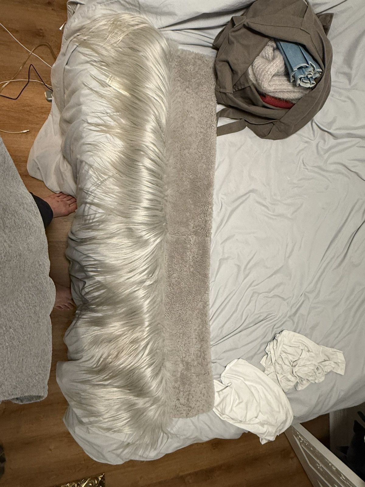 Rick Owens Shearling Scarf Size ONE SIZE - 1 Thumbnail