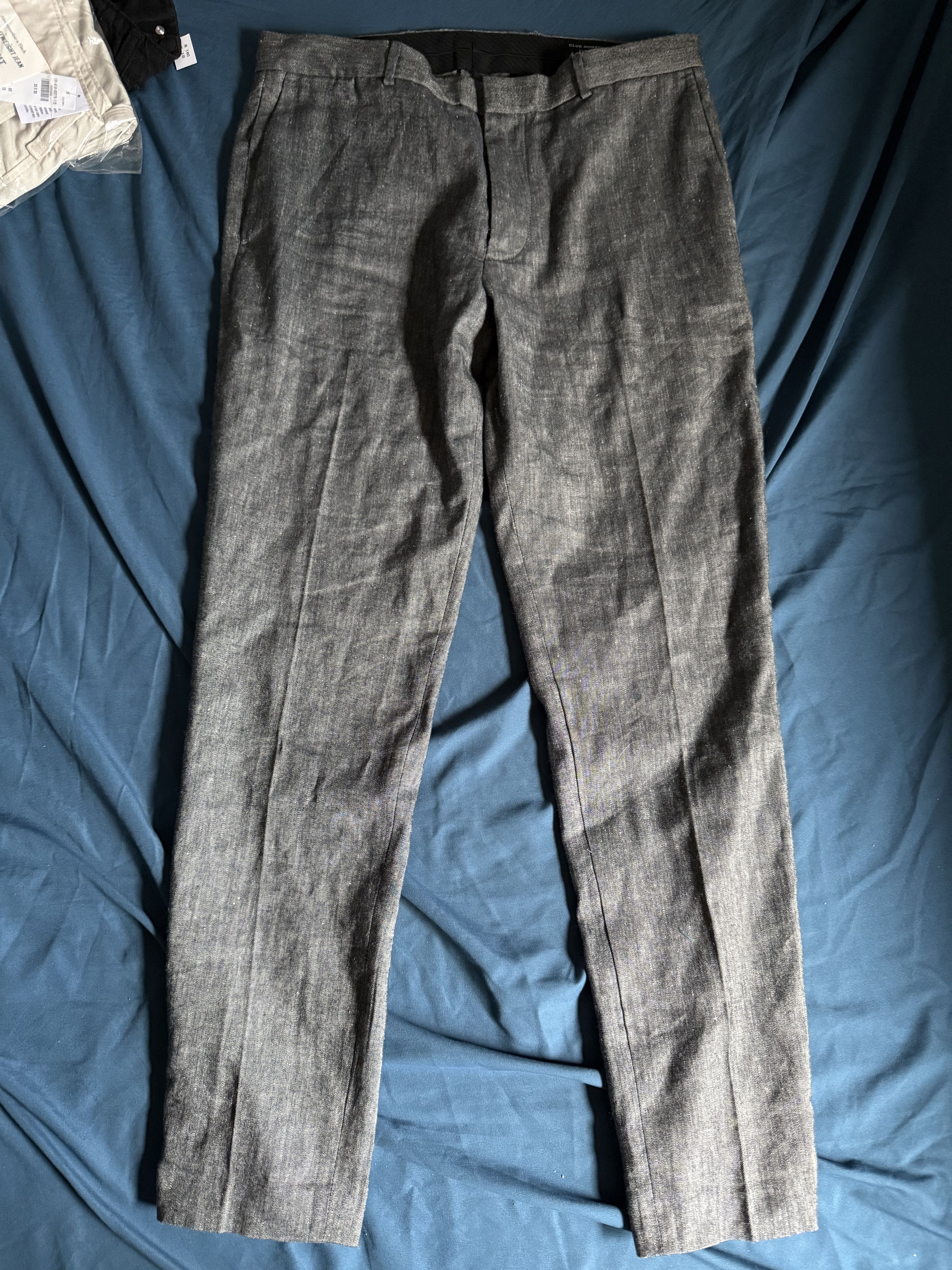 Club Monaco Club Monaco Sutton Hemp Blend Dress Pants size 32x32 $189 Size US 32 / EU 48 - 2 Thumbnail