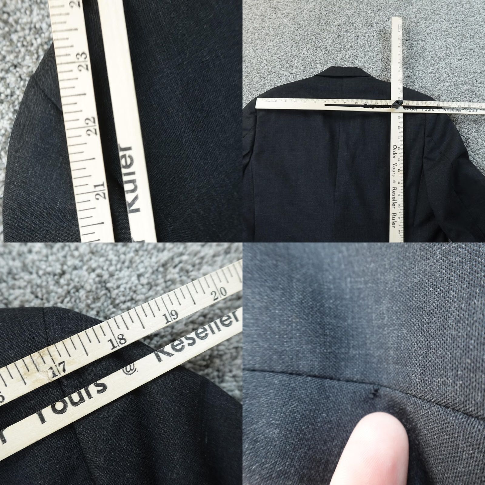 Brooks Brothers VTG Brooks Brothers Blazer Mens 38 Gray Wool Single-Breasted Suit Jacket Notch Lapel Regular 2 Piece Business Formal Wedding USA Mens Size 38R - 9 Thumbnail