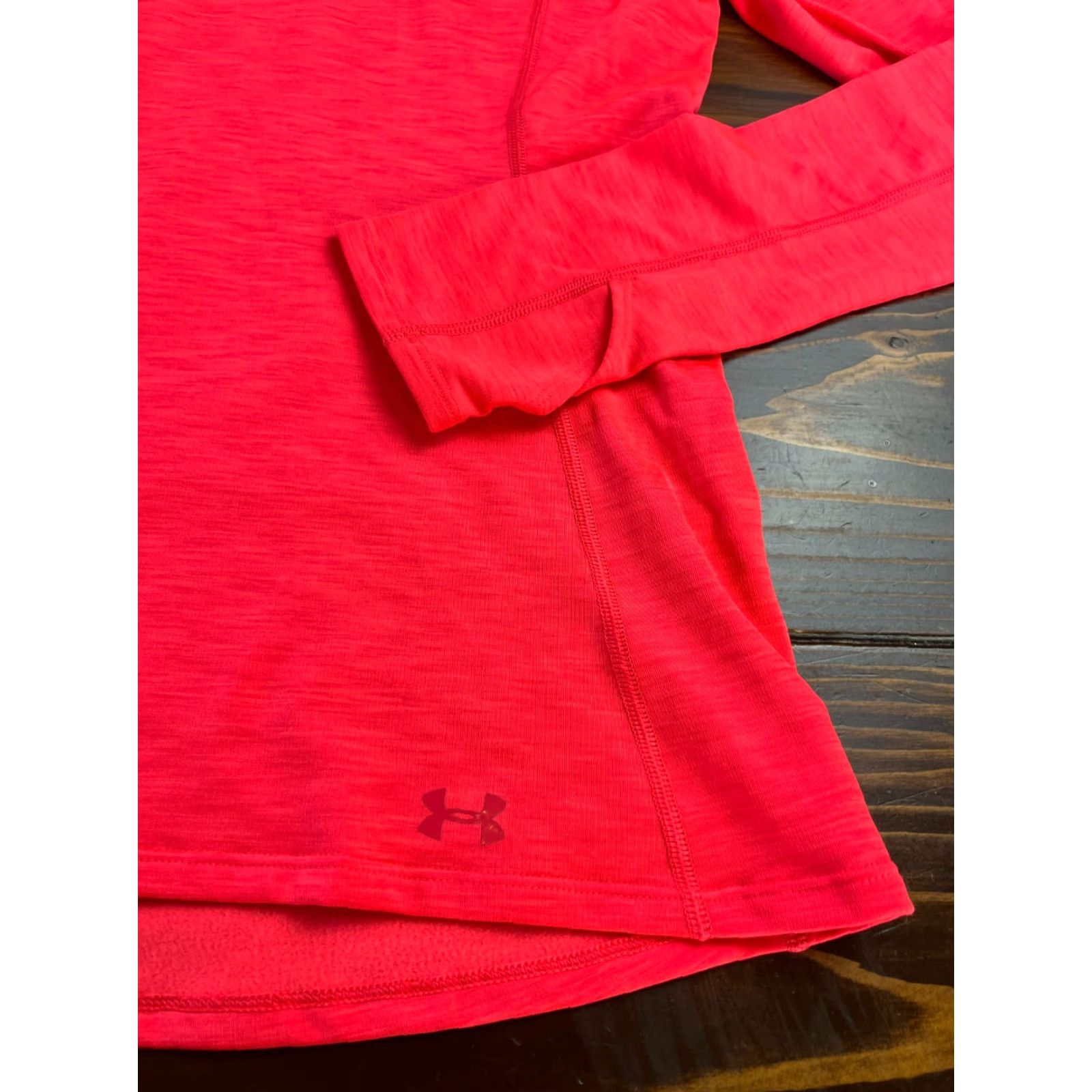 Under Armour Under Armour Sweatshirt Women's Medium Pink Fleece Lined Cowl Neck Pullover Casual Fall Spring Summer Neon Size M / US 6-8 / IT 42-44 - 3 Thumbnail