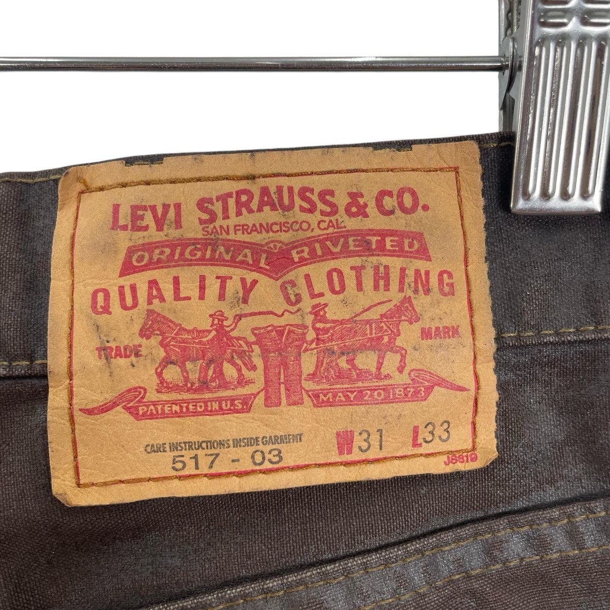 Levi's Vintage LEVIS Usa STRAUSS Chore Brown Pant Size US 31 - 8 Thumbnail