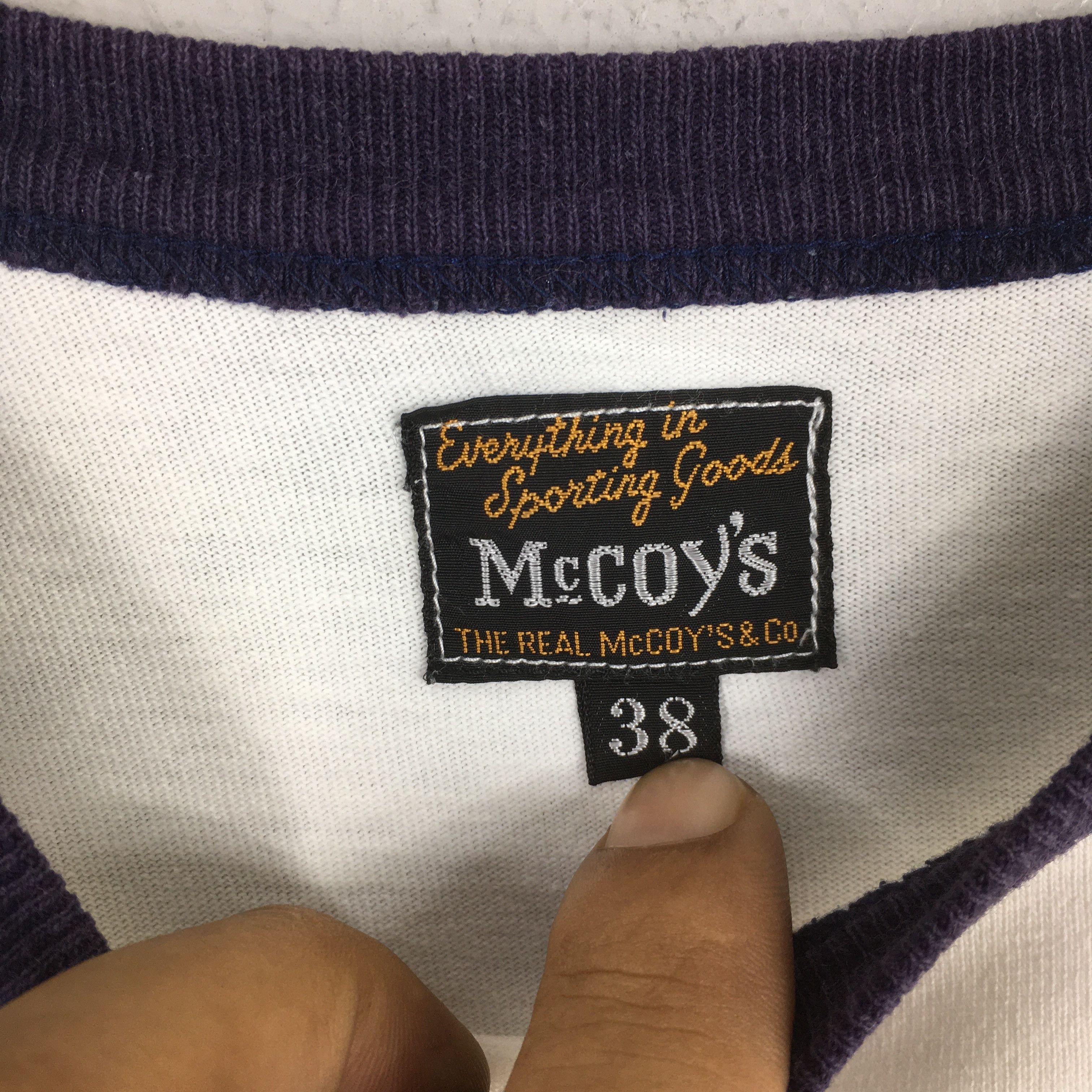 The Real McCoy's Vintage 90s Real Mccoy's Japan Sportswear Tshirt Medium Size US M / EU 48-50 / 2 - 4 Thumbnail