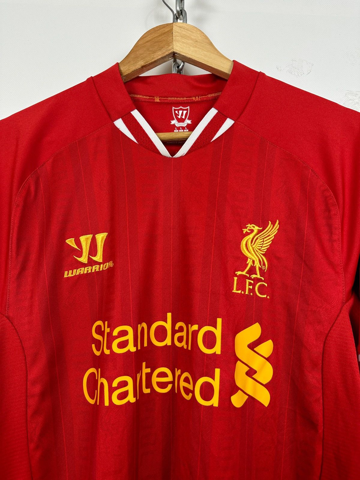 Vintage 2013/14 Warrior Liverpool Premier League Gerrard #8 Jersey Size US L / EU 52-54 / 3 - 6 Thumbnail
