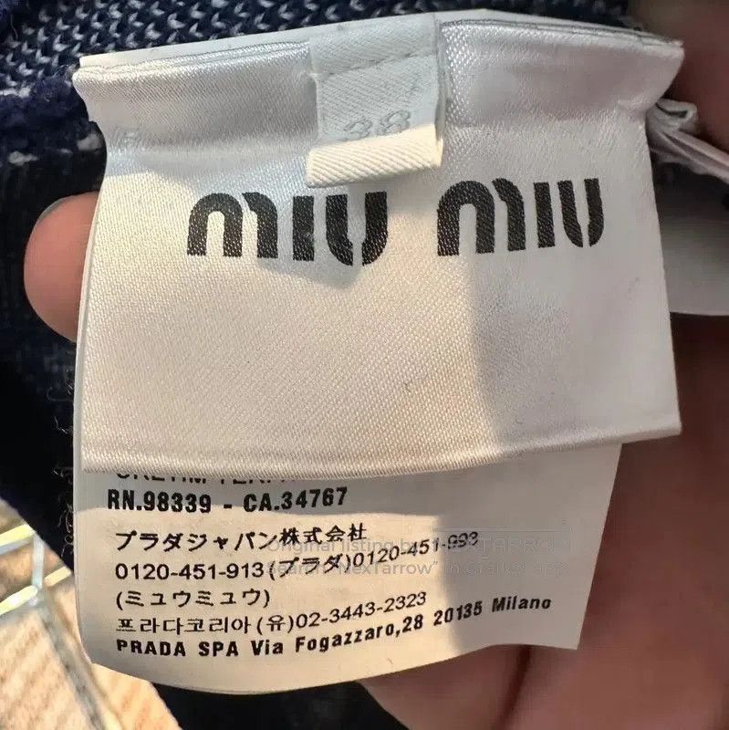 Miu Miu Miu Miu Blue Wool Sweater for Women . Size S / US 4 / IT 40 - 5 Thumbnail