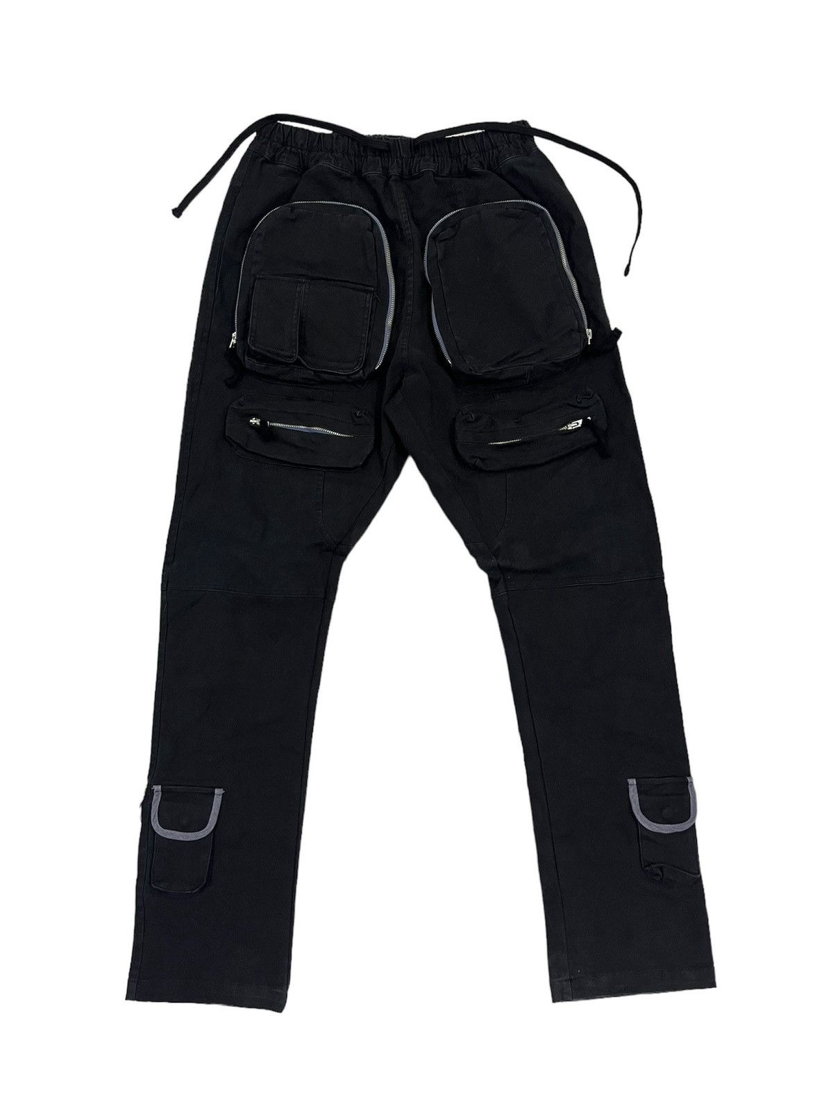 image of Far From What Archive Multi Pocket Cargo Pants in Black, Men's (Size 29)