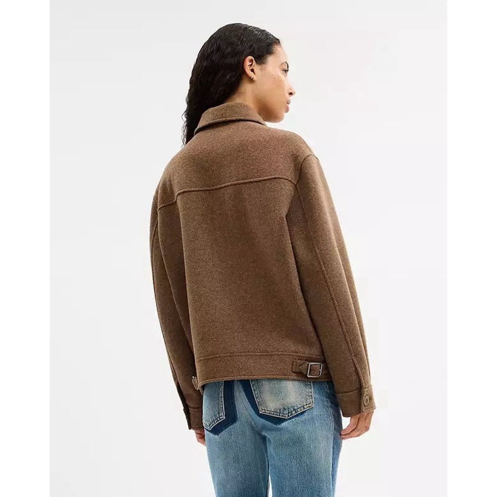 Coach NWT Coach Women Zip Front Wool Jacket Teddy Bear CAA10 Large Size L / US 10 / IT 46 - 11 Thumbnail