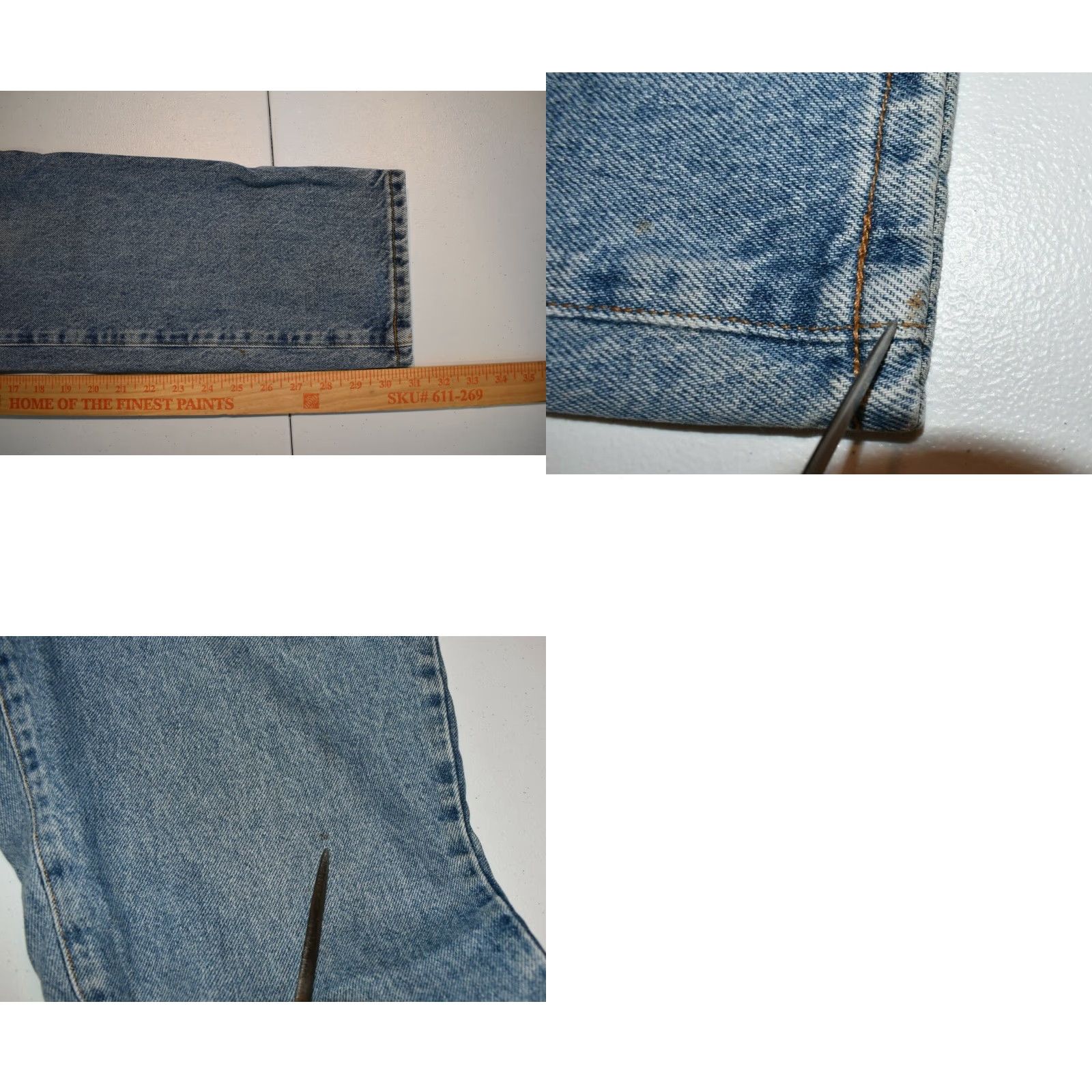 Calvin Klein VINTAGE Calvin Klein High Rise Mom Jeans Womens 31x31 31 IN Waist 31 Blue Denim 5-Pocket Womens Jeans Size 24" / US 00 / IT 34 - 8 Thumbnail