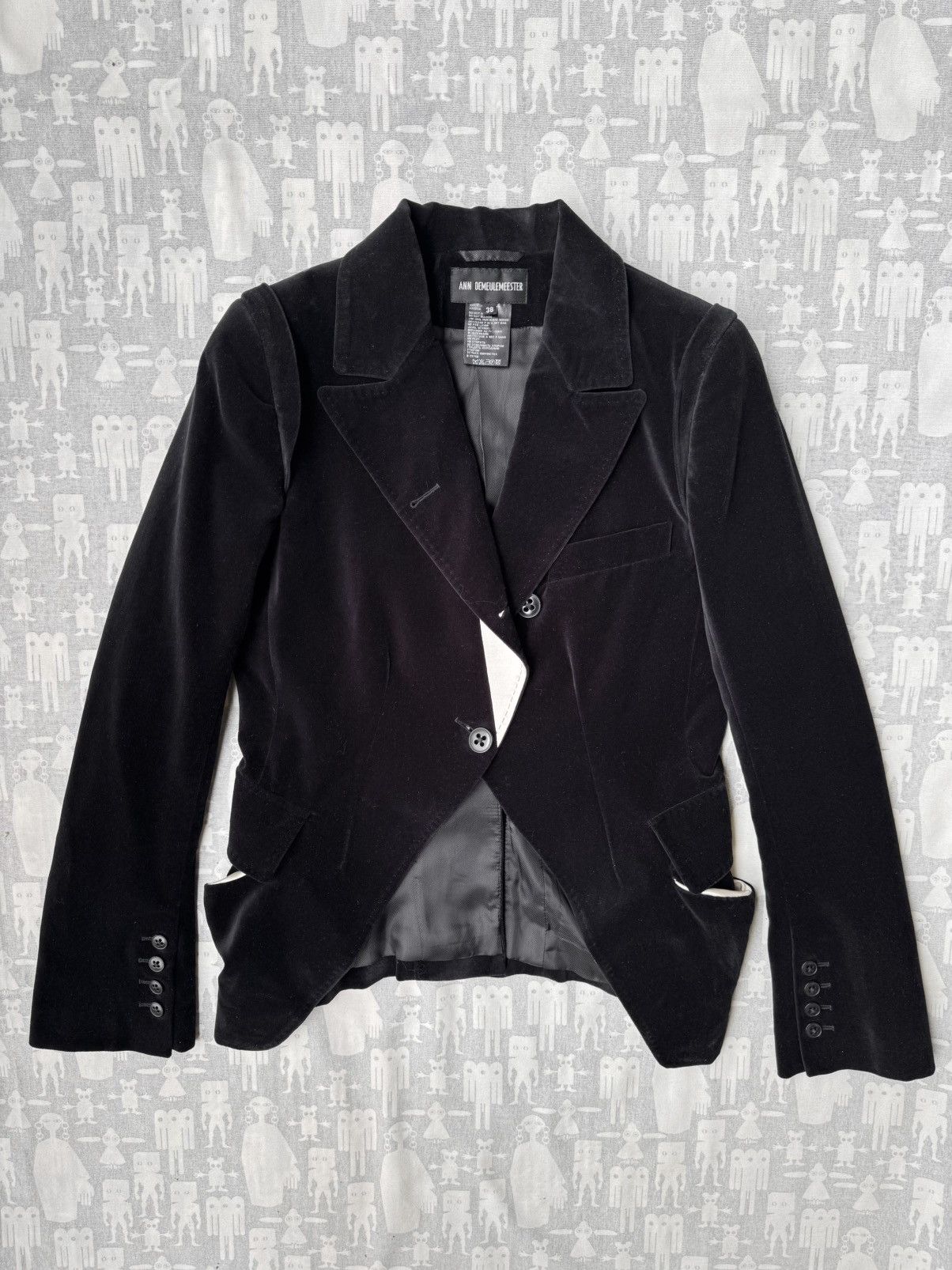 Ann Demeulemeester '90s Strap-Sleeve Blazer | Grailed
