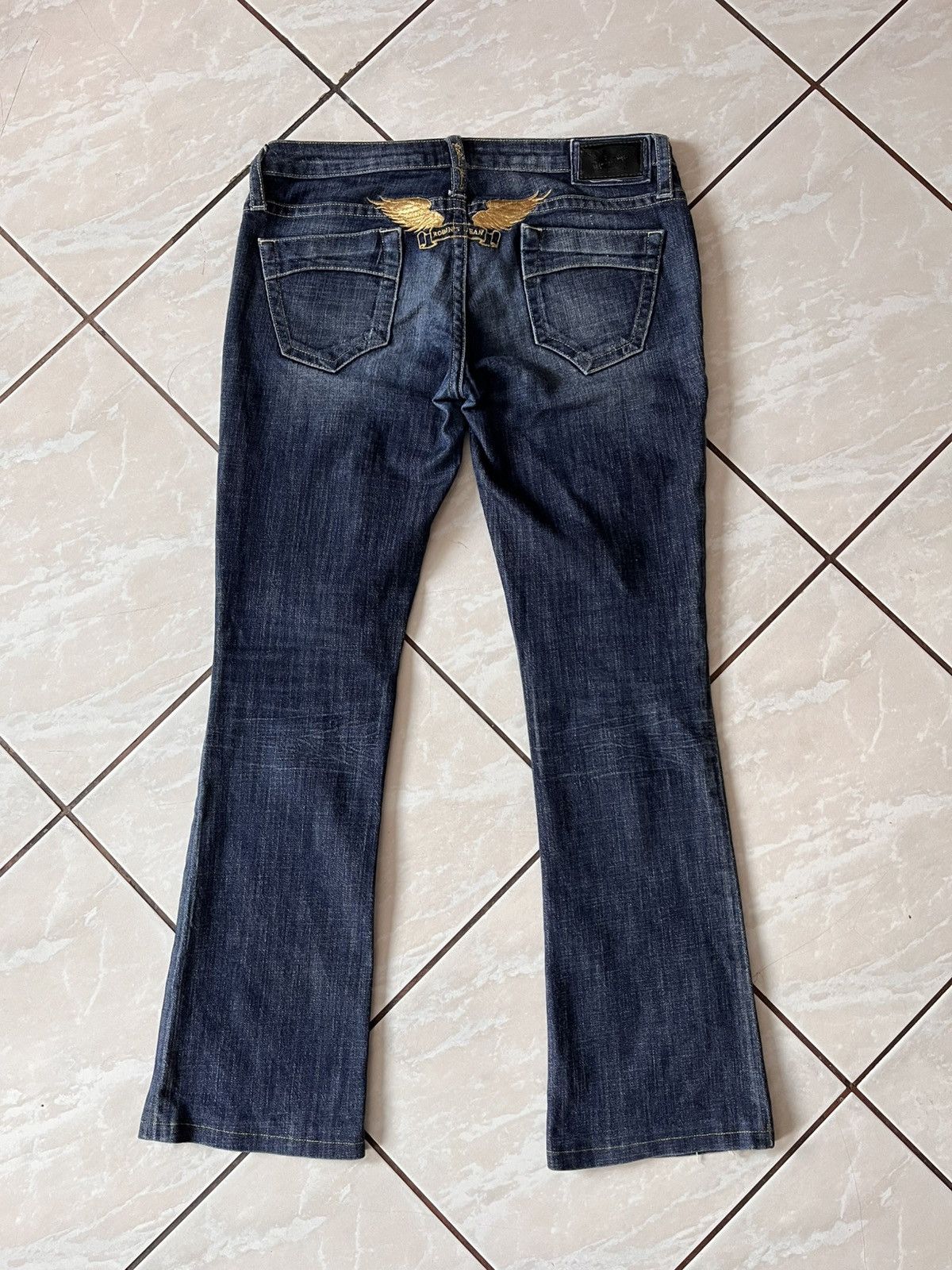 Robins Jeans Vintage Robins Jean Pants Big Logo Jeans Rare Luxury Flared Size 29" - 1 Thumbnail