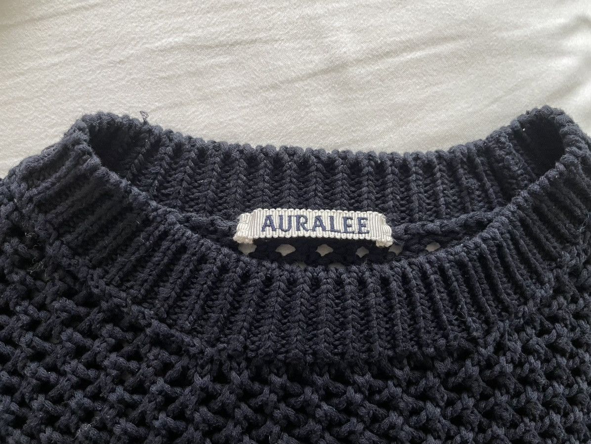 Auralee Auralee Lily Yarn Mesh Knit Pullover Black size 3 Size US L / EU 52-54 / 3 - 3 Thumbnail