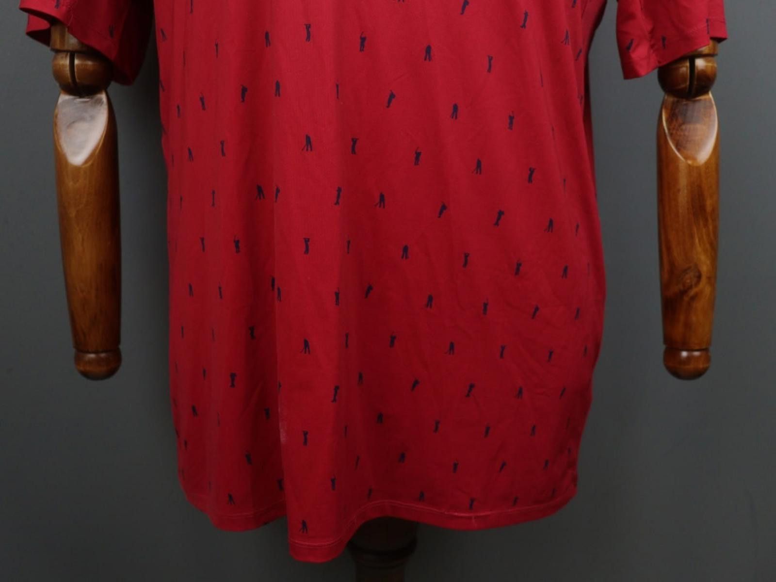 KJUS Kjus Red Collared Comfort Fit UPF50+ Golf Polo Shirt Size 52 Size ONE SIZE - 3 Thumbnail