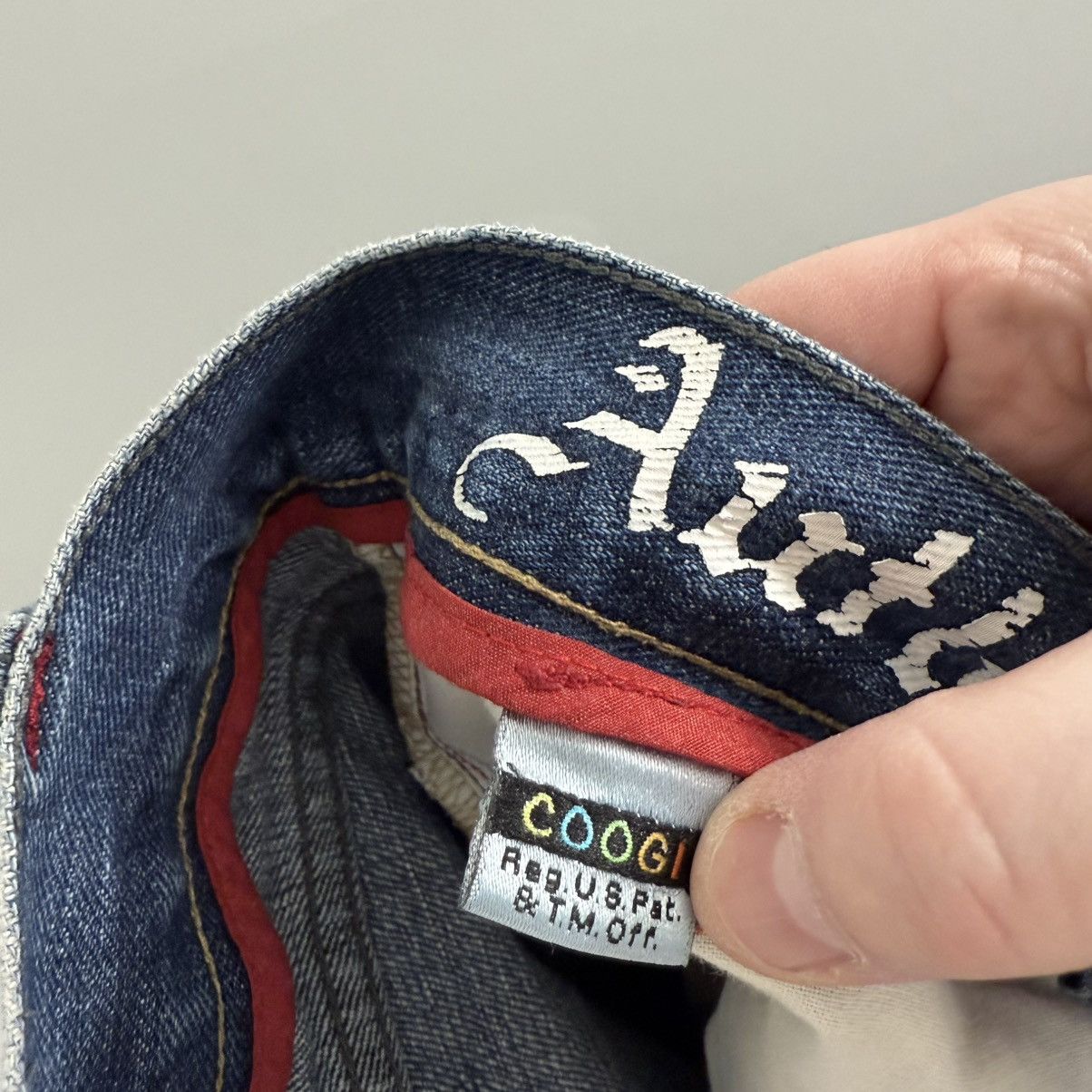 Vintage Y2K Coogi Baggy Patched Denim Jeans Embroidered 99s