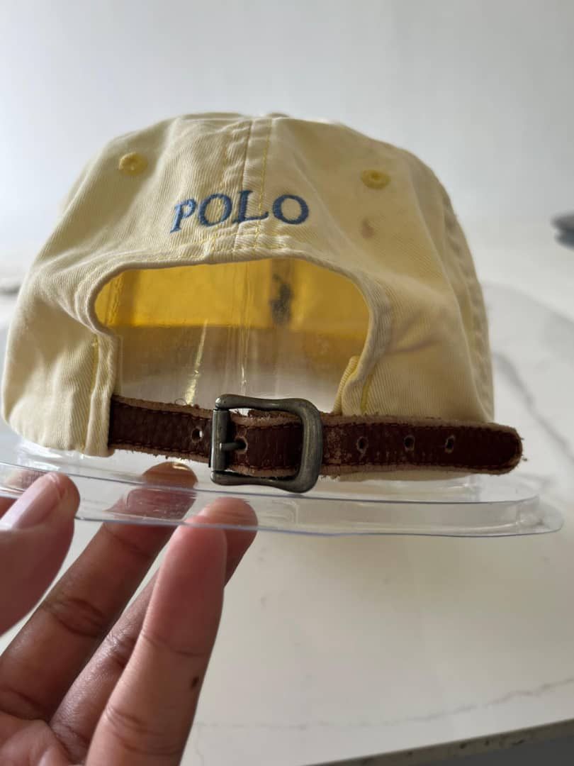 Polo Ralph Lauren VINTAGE POLO RALPH LAUREN SMALL PONY ADJUSTABLE LEATHER HAT Size ONE SIZE - 8 Thumbnail