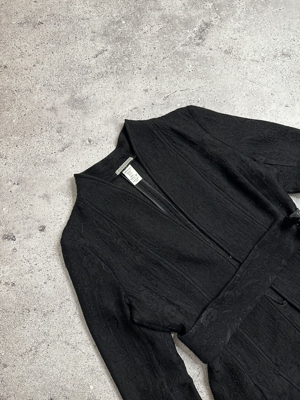 Sarah Pacini Sarah Pacini Wool Avant-Garde Asymmetrical jacket with belt Size XS / US 0-2 / IT 36-38 - 6 Thumbnail