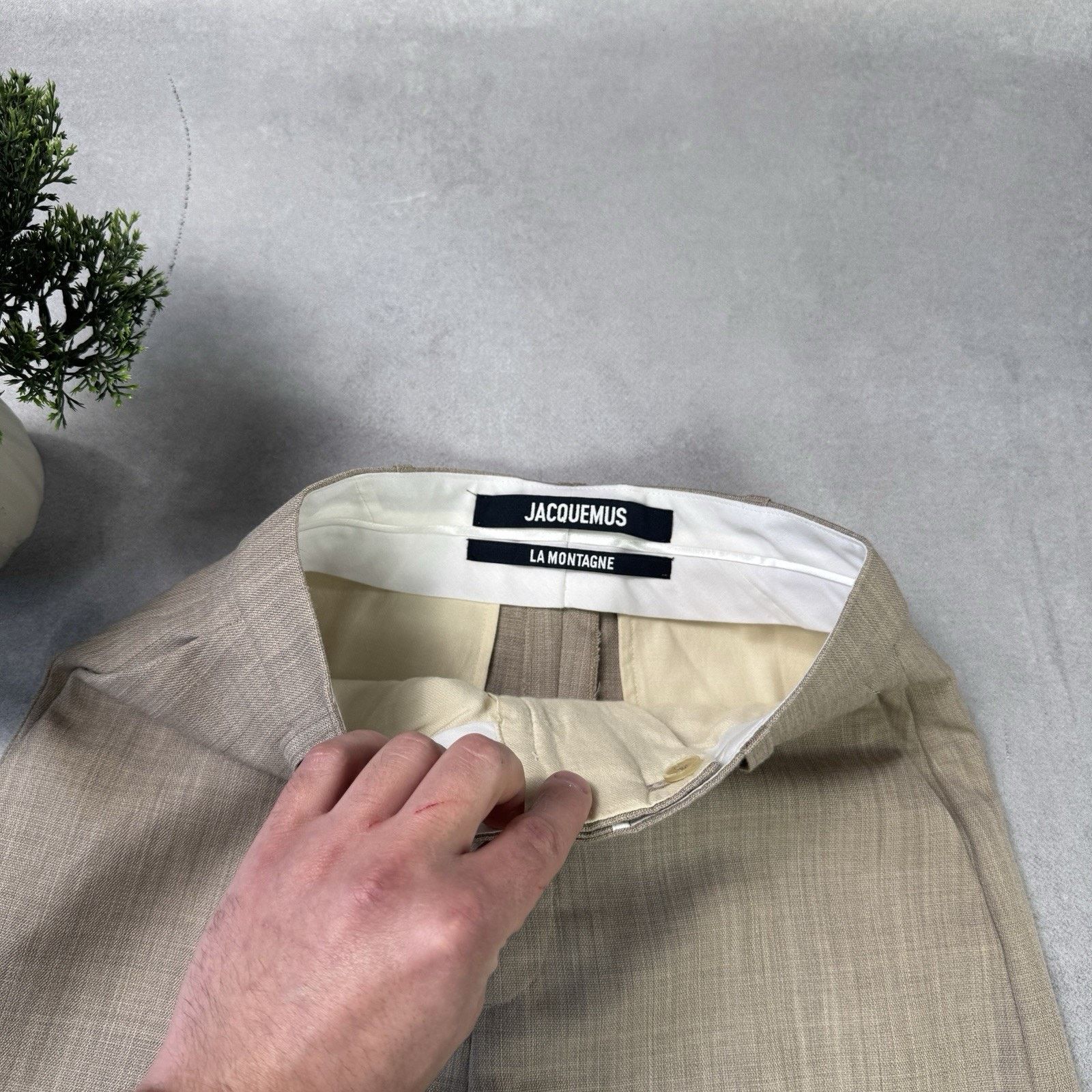 Jacquemus JACQUEMUS Le Coup De Soleil Beige Pants Size 36 Wool Size 26" / US 2 / IT 38 - 8 Thumbnail