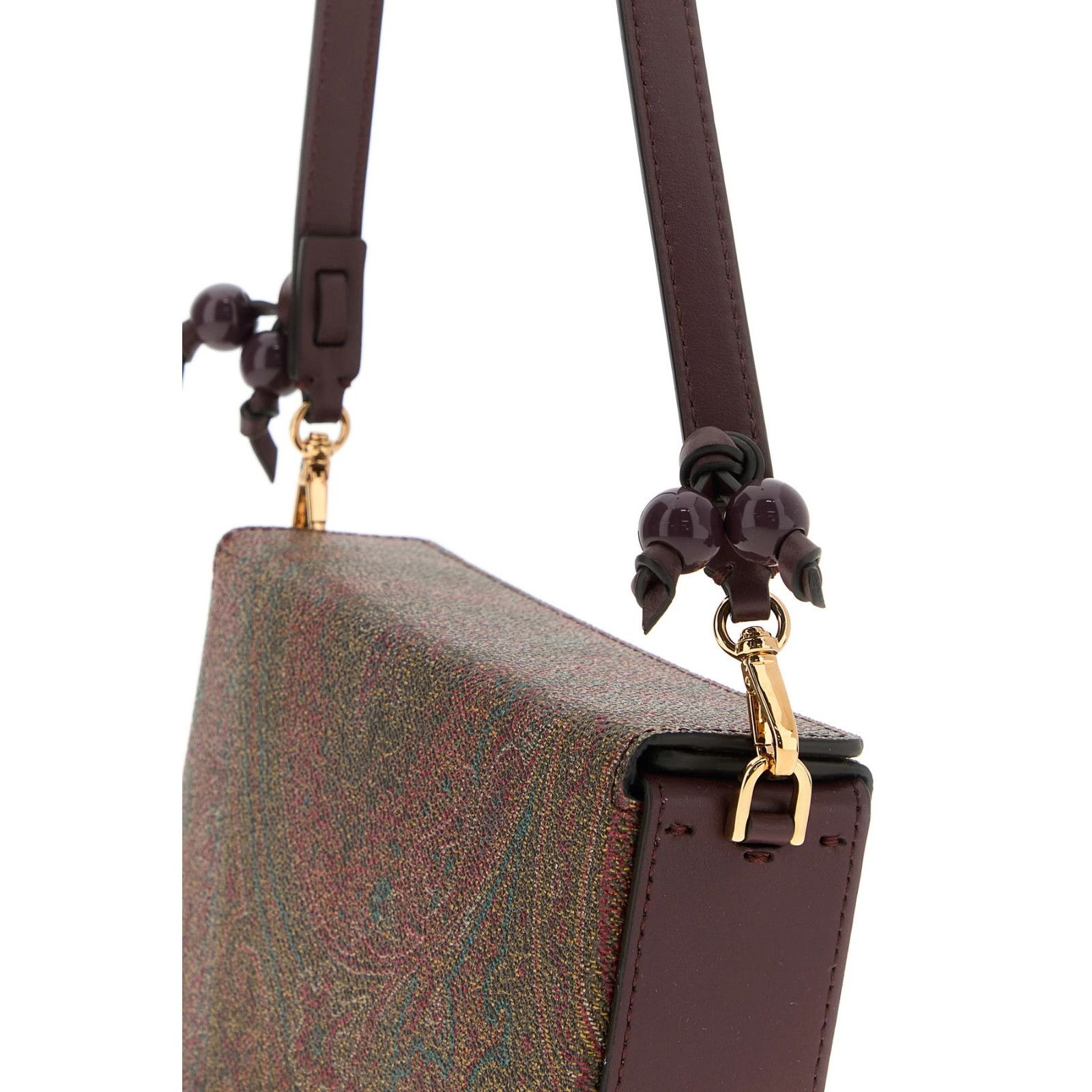 Etro ETRO Arnica Brown Canvas Shoulder Bag New Size ONE SIZE - 4 Thumbnail