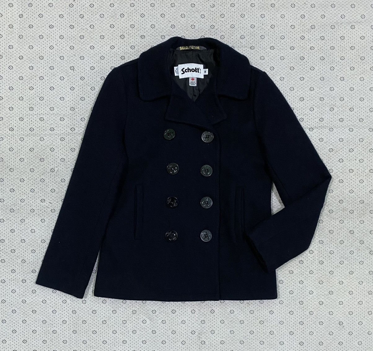 Schott x Earth music ecology Japan Peacoat Jacket