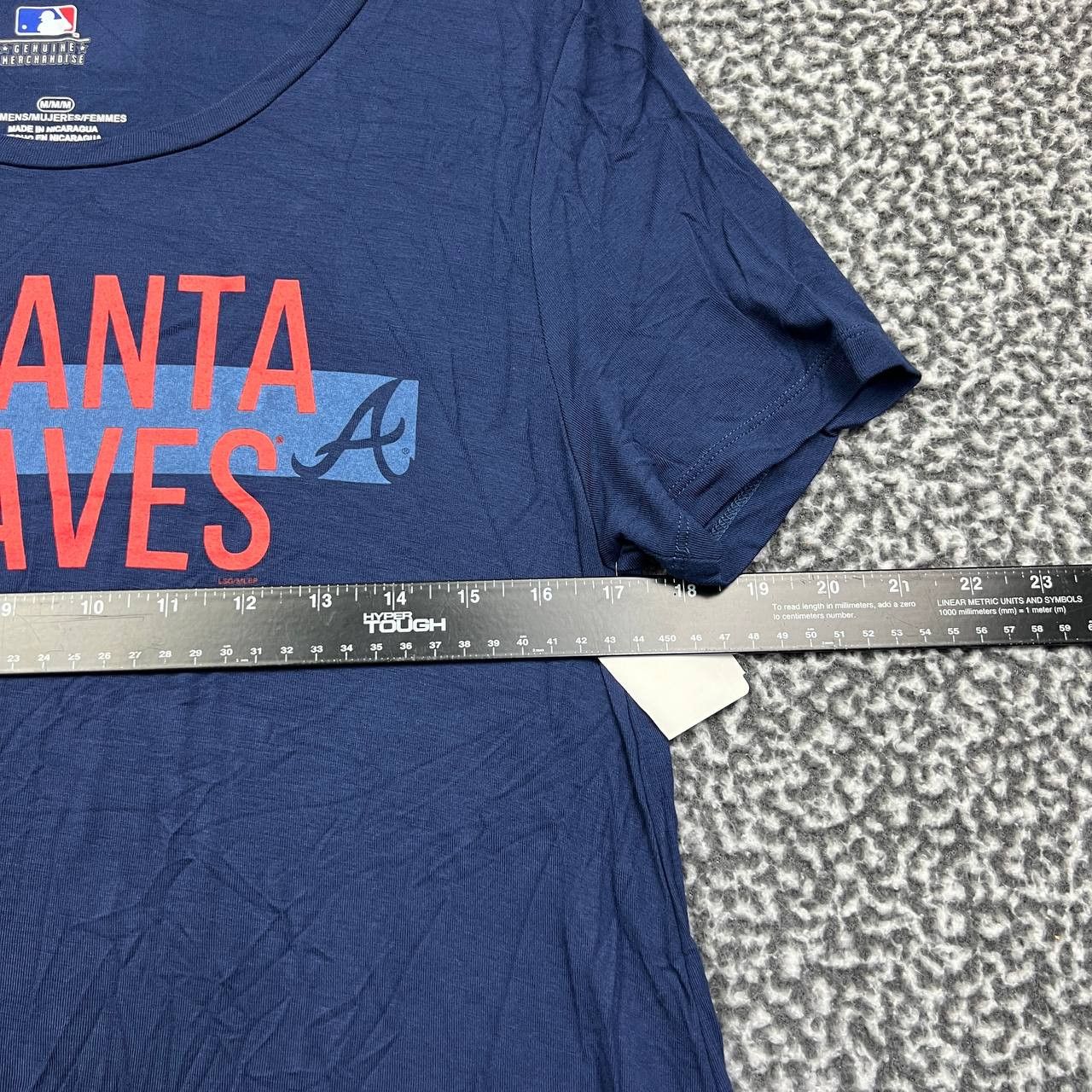 MLB Atlanta Braves Shirt Women Medium Blue MLB Round Neck New M Size M / US 6-8 / IT 42-44 - 3 Thumbnail
