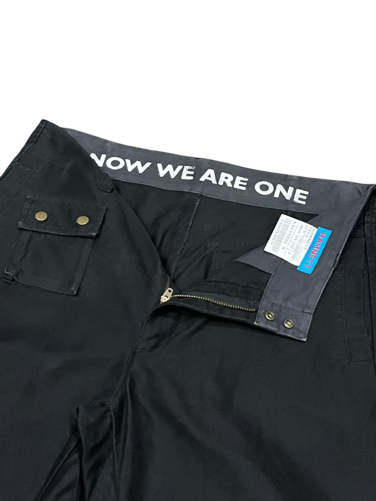 Katharine Hamnett London 🔥KATHARINE HAMNETT Easy Fit Black Unique Cargo Pants Size US 31 - 4 Thumbnail