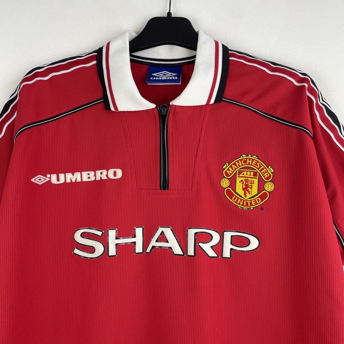Umbro Vintage Manchester United 1998/2000 Home Jersey Rare Shirt Size US L / EU 52-54 / 3 - 2 Thumbnail