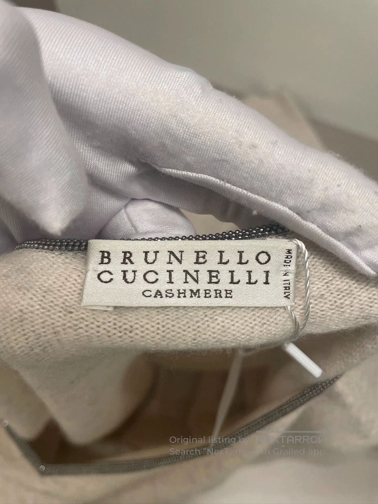 Brunello Cucinelli brunello cucinelli cashmere beaded t-shirt. Size US M / EU 48-50 / 2 - 6 Thumbnail