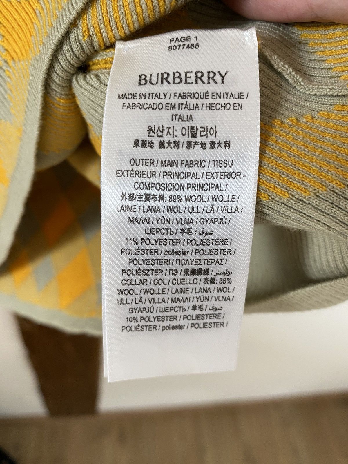 Burberry Burberry Fine Knitted Sweatshirt With Check-Pattern Size US S / EU 44-46 / 1 - 5 Thumbnail