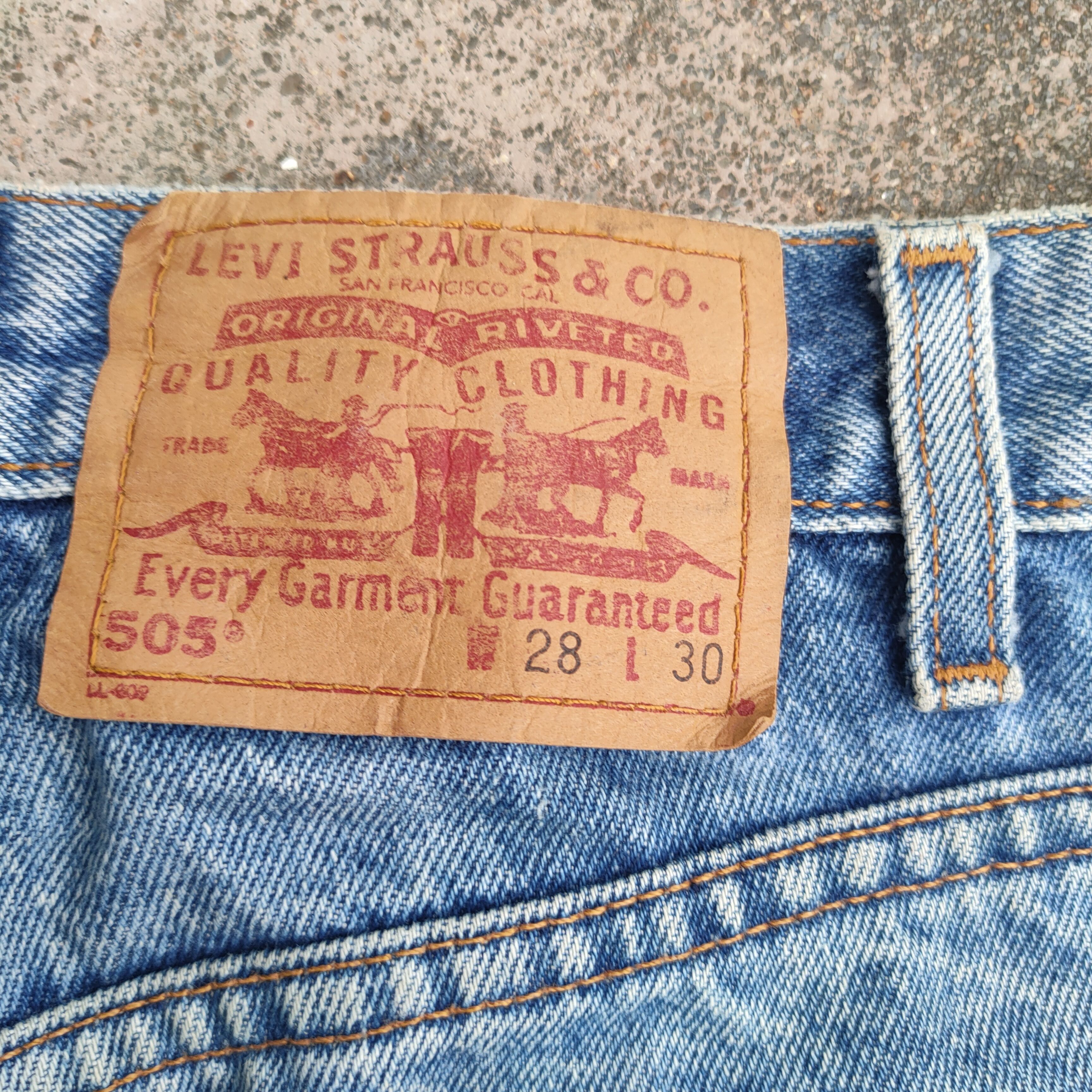 Levi's × Vintage VINTAGE LEVI'S 505 MEXICO RIPPED JEANS DENIM PANTS Size US 28 / EU 44 - 13 Thumbnail
