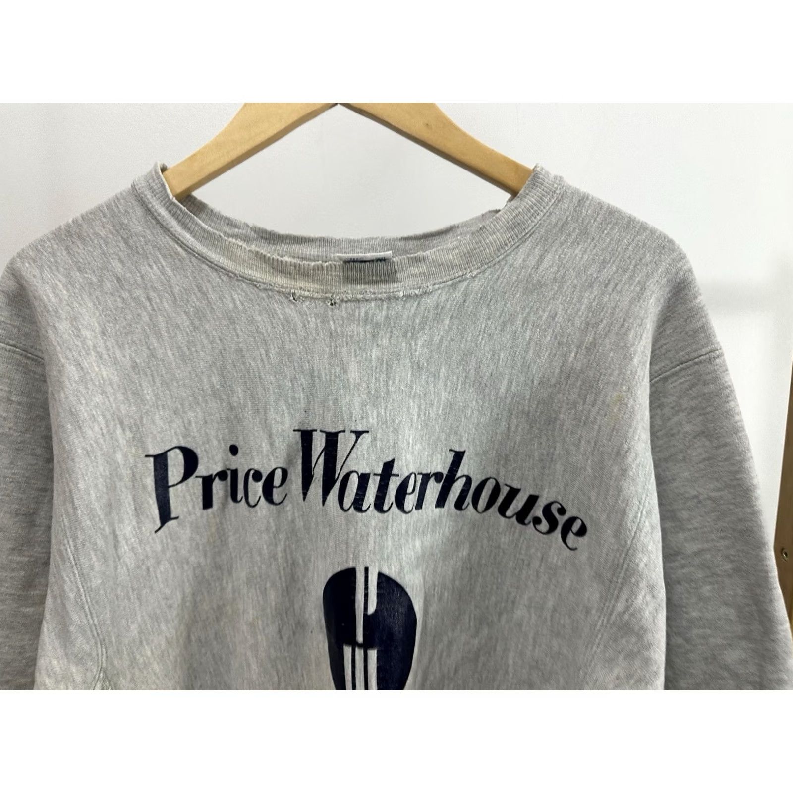 Champion VINTAGE Champion Sweatshirt L Gray Reverse Weave Price Waterhouse Tax Mens Size US XL / EU 56 / 4 - 4 Thumbnail