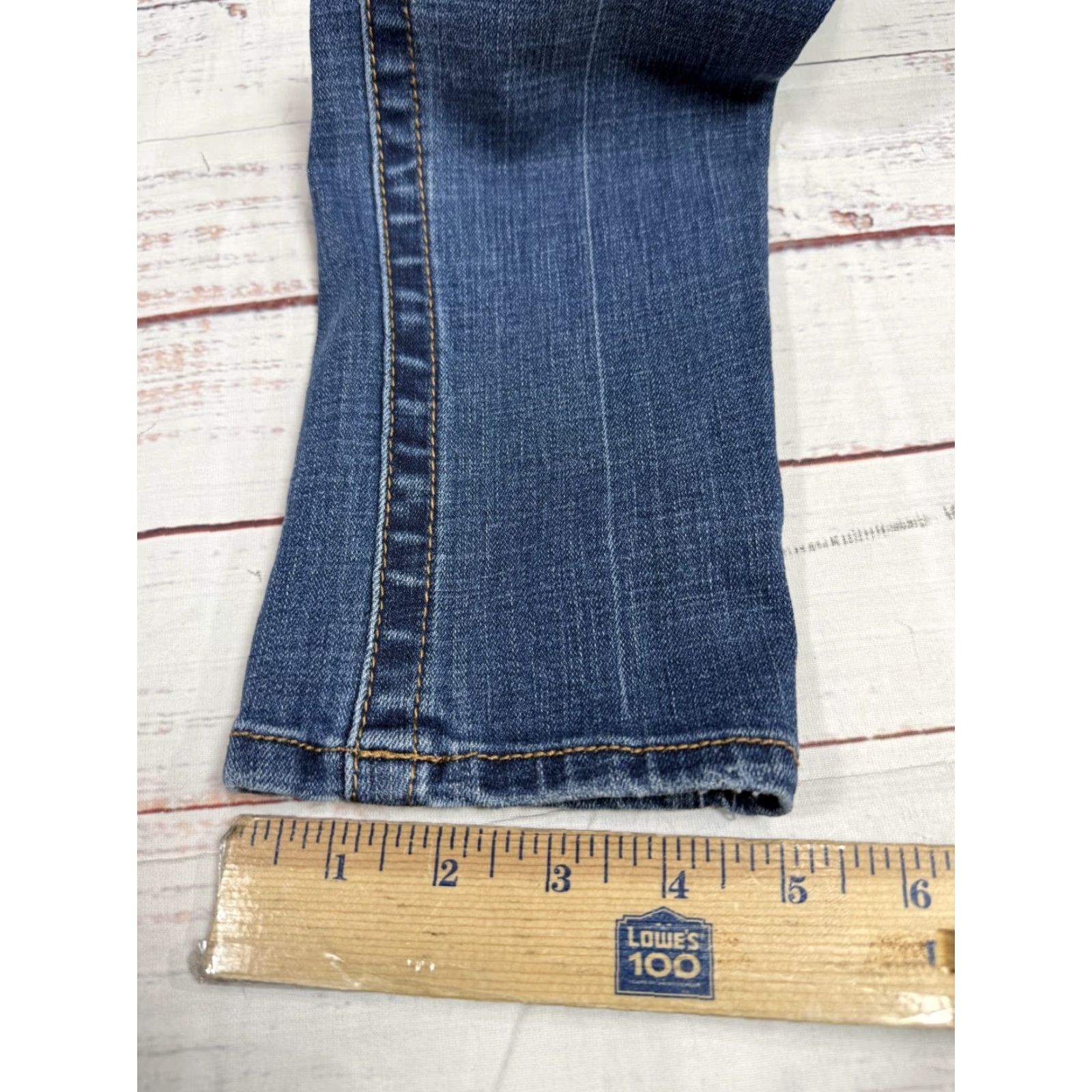 Vintage Seven7 Women's Blue Ankle Jeans Cotton Blend Sz 12 Regular 29in 31in Inseam Blue Jeans Womens Size 34" / US 12 / IT 48 - 5 Thumbnail
