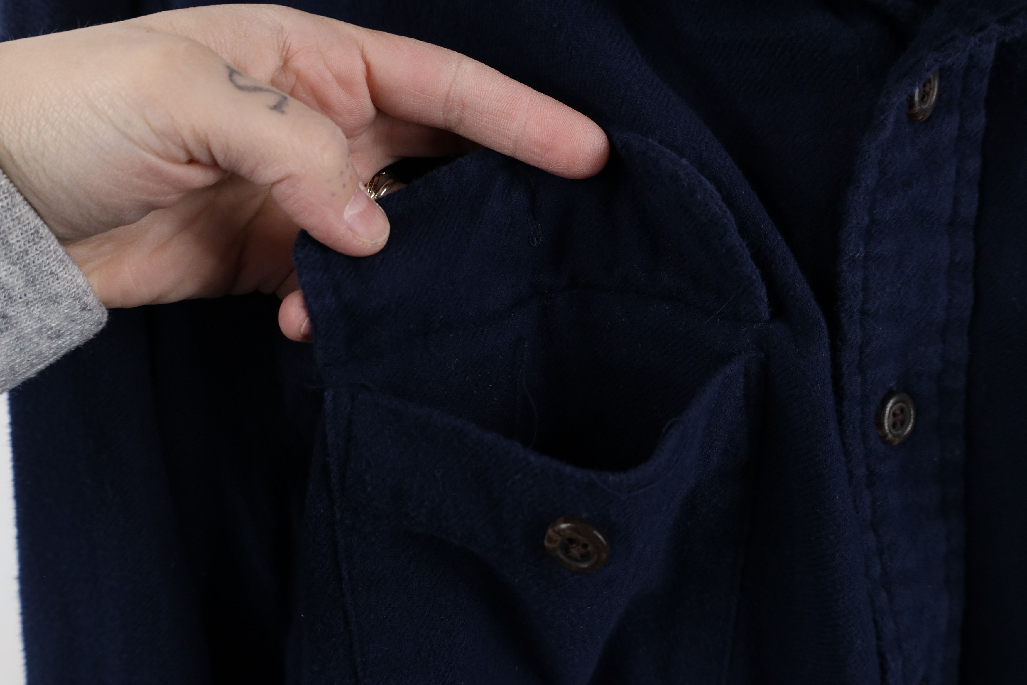 Polo Ralph Lauren Vintage 90s Ralph Lauren Flannel Collared Button Shirt Blue Size US XL / EU 56 / 4 - 5 Thumbnail