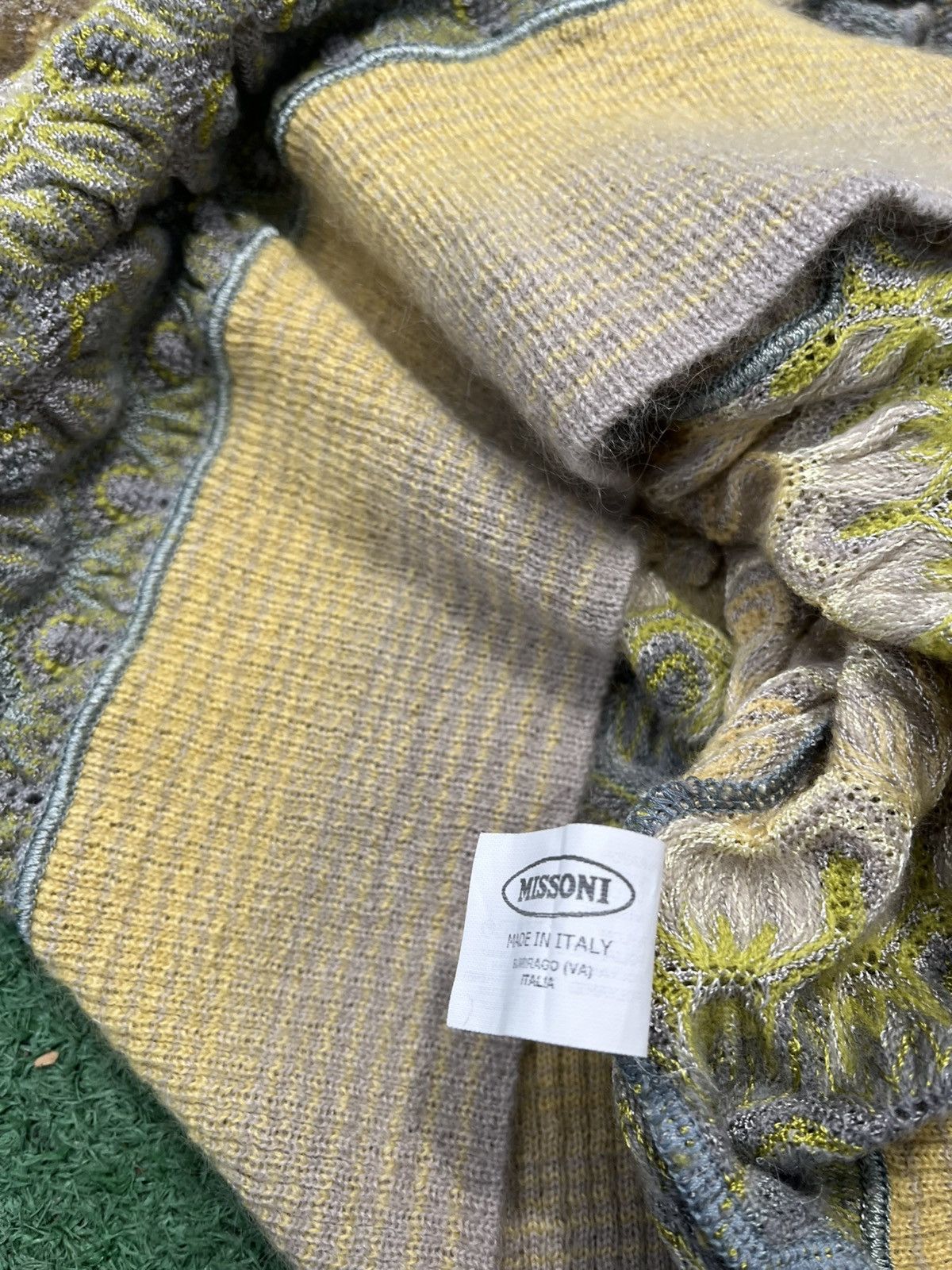Missoni × Vintage Missoni Orange Label Cardigan Vintage 90s Rayon Wool Size S / US 4 / IT 40 - 6 Thumbnail