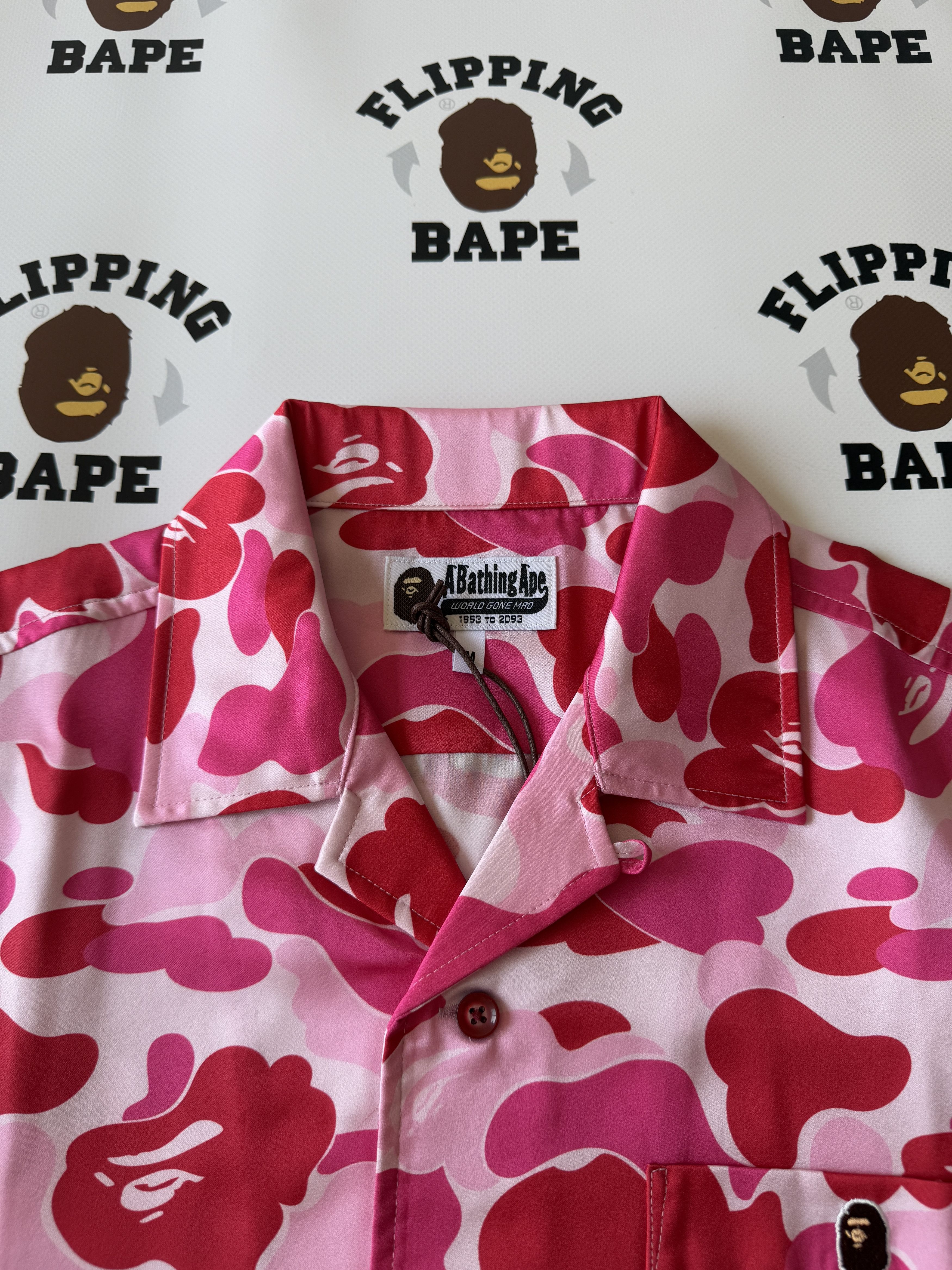Bape BAPE ABC CAMO OPEN COLLAR SS SHIRTS (SS25) Size US M / EU 48-50 / 2 - 4 Thumbnail