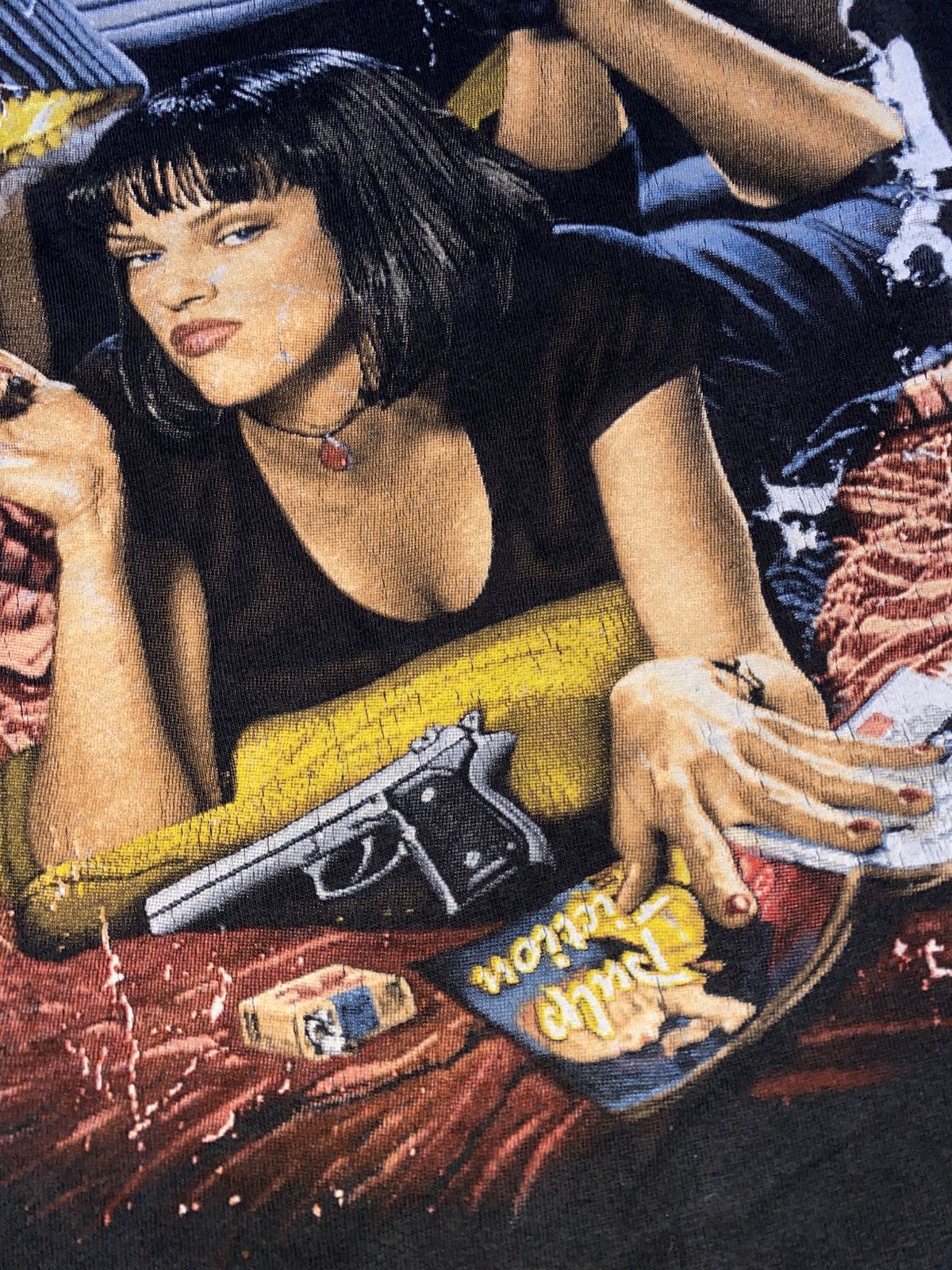 Vintage Vintage 90s Pulp Fiction Movie Tee Size US L / EU 52-54 / 3 - 13 Thumbnail