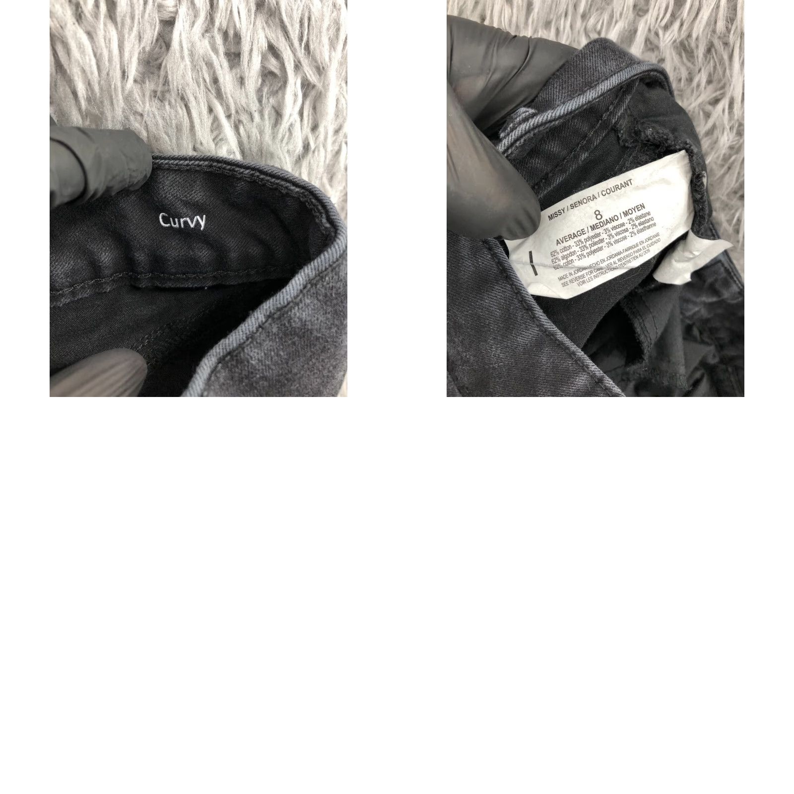 Gloria Vanderbilt Gloria Vanderbilt Jeans Skinny Womens Dark Wash Black Size 8 Regular Rise 8.5-10.5 Inseam 29 in 5-Pocket Denim Cotton Zipper Button Logo Belt Loops Size 30" / US 8 / IT 44 - 9 Thumbnail