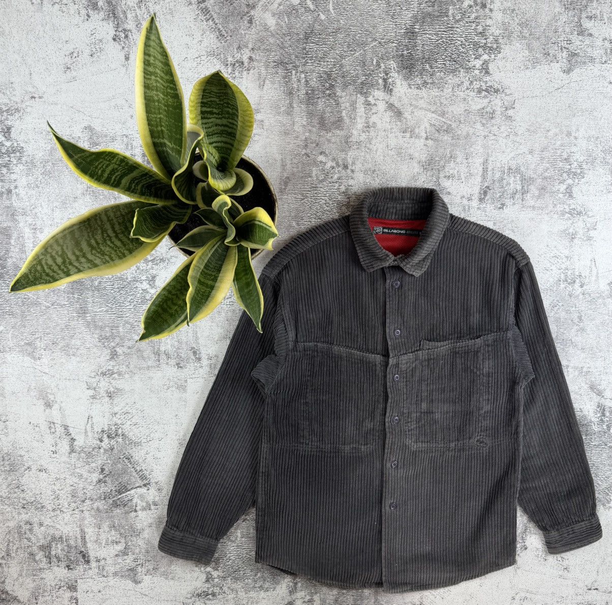 Billabong Billabong Corduroy Velvet Velour Overshirt Button Pullover Size US S / EU 44-46 / 1 - 1 Thumbnail