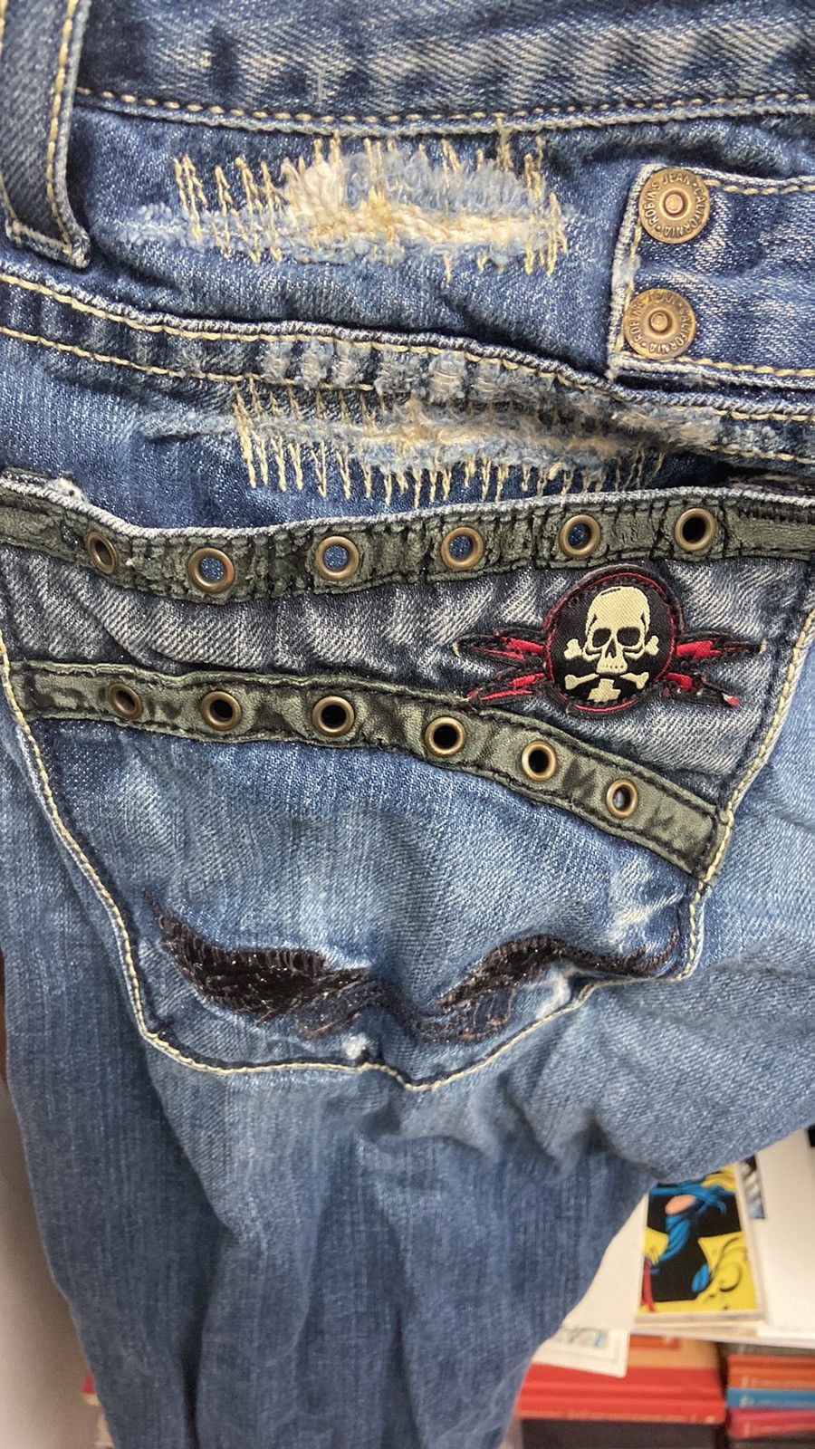 Robins Jeans × Vintage VTG Y2K Robin’s Jean Distressed Jeans Size 30 Size US 30 / EU 46 - 5 Thumbnail