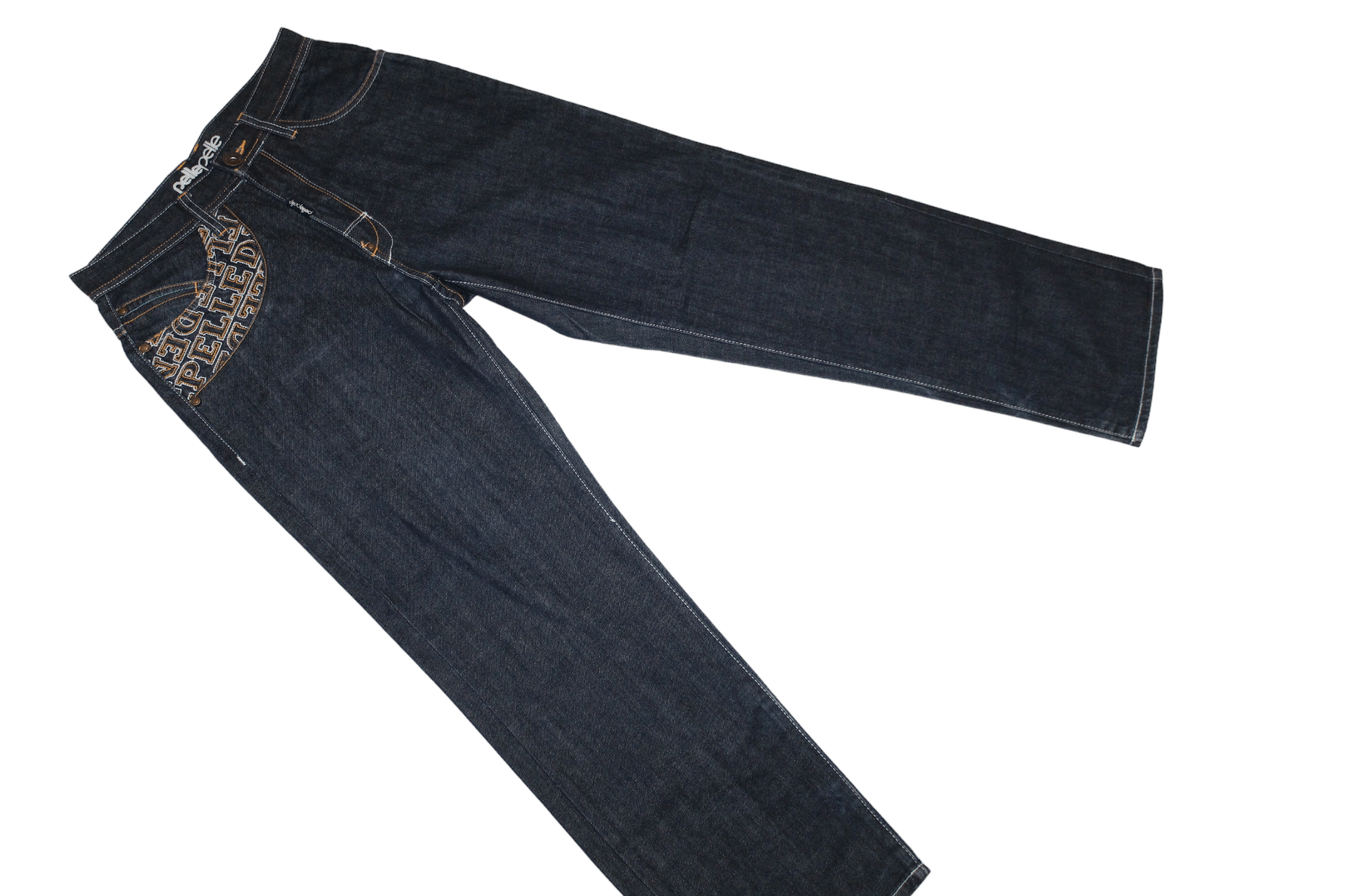 Pelle Pelle 🔥VTG 90s Pelle Pelle Straight-leg Raw Denim Baggy Rap Jeans Size US 30 / EU 46 - 4 Thumbnail