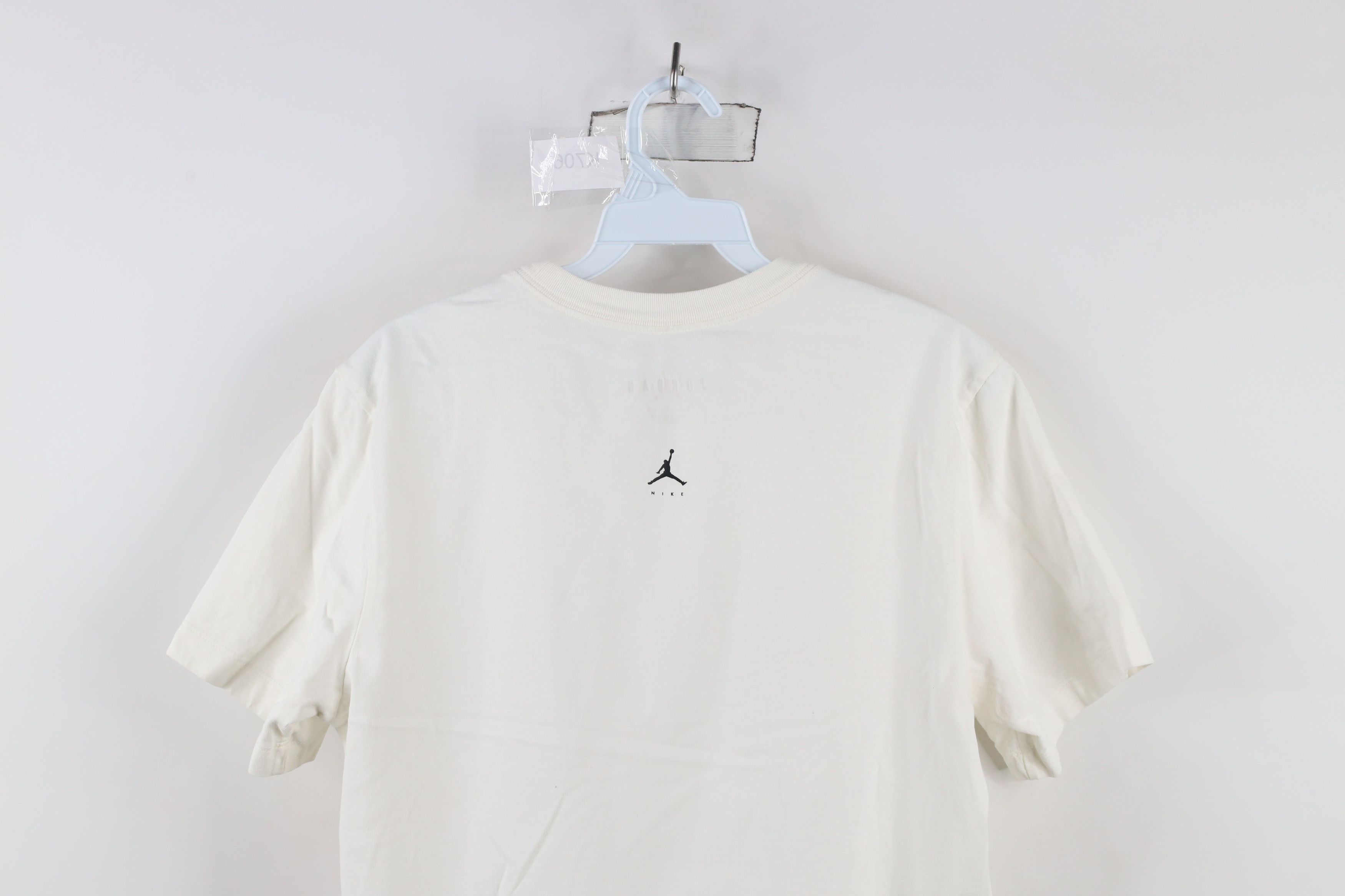 Nike × Vintage Nike Air Jordan Wordmark Short Sleeve T-Shirt White Cotton Size US S / EU 44-46 / 1 - 13 Thumbnail